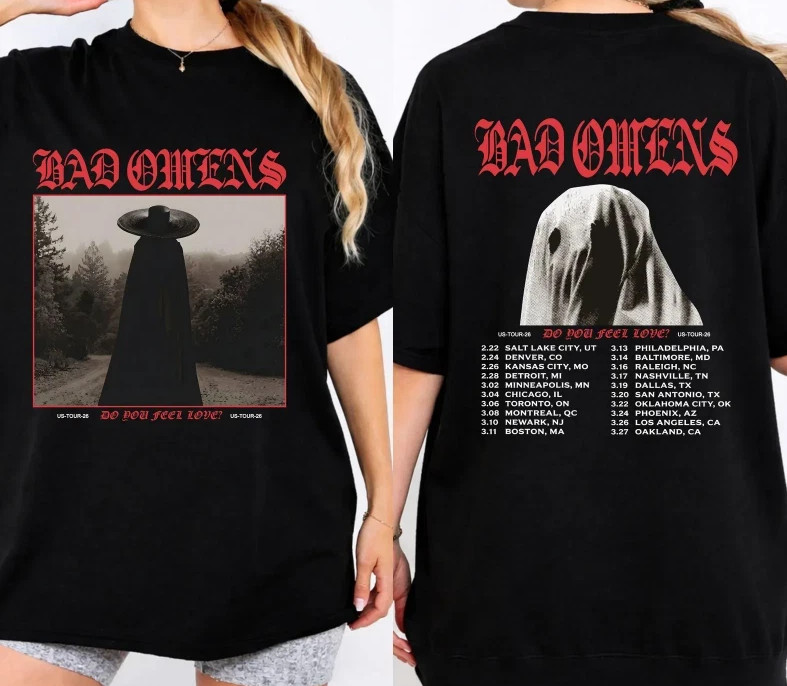 Bad Omens Do You Feel Love Tour 2026 Shirt, Gothic Rock Band Conce Bad Omens Do You Feel Love Tour 2026 Shirt, Gothic Rock Band Conce