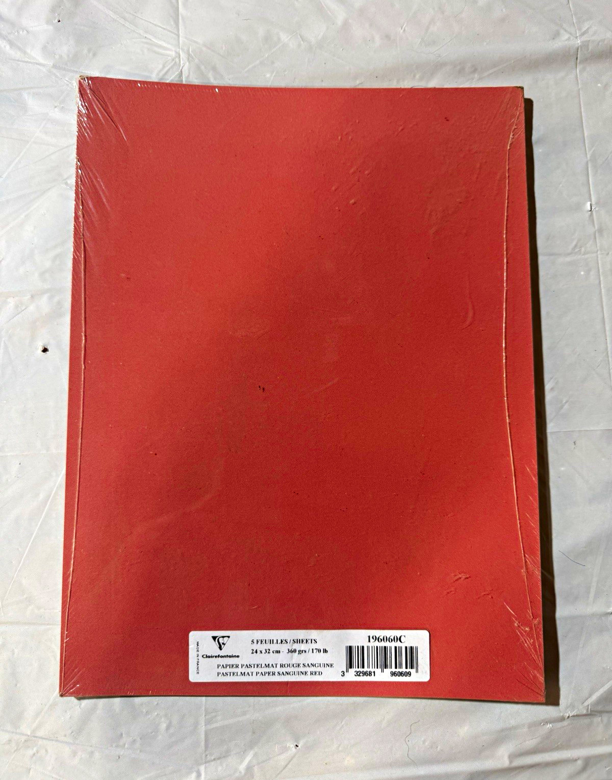 Clairefontaine Pastelmat Rouge Sanguine Red Sheets 24x32cm 5 Pack 360gsm Clairefontaine Pastelmat Rouge Sanguine Red Sheets 24x32cm 5 Pack 360gsm