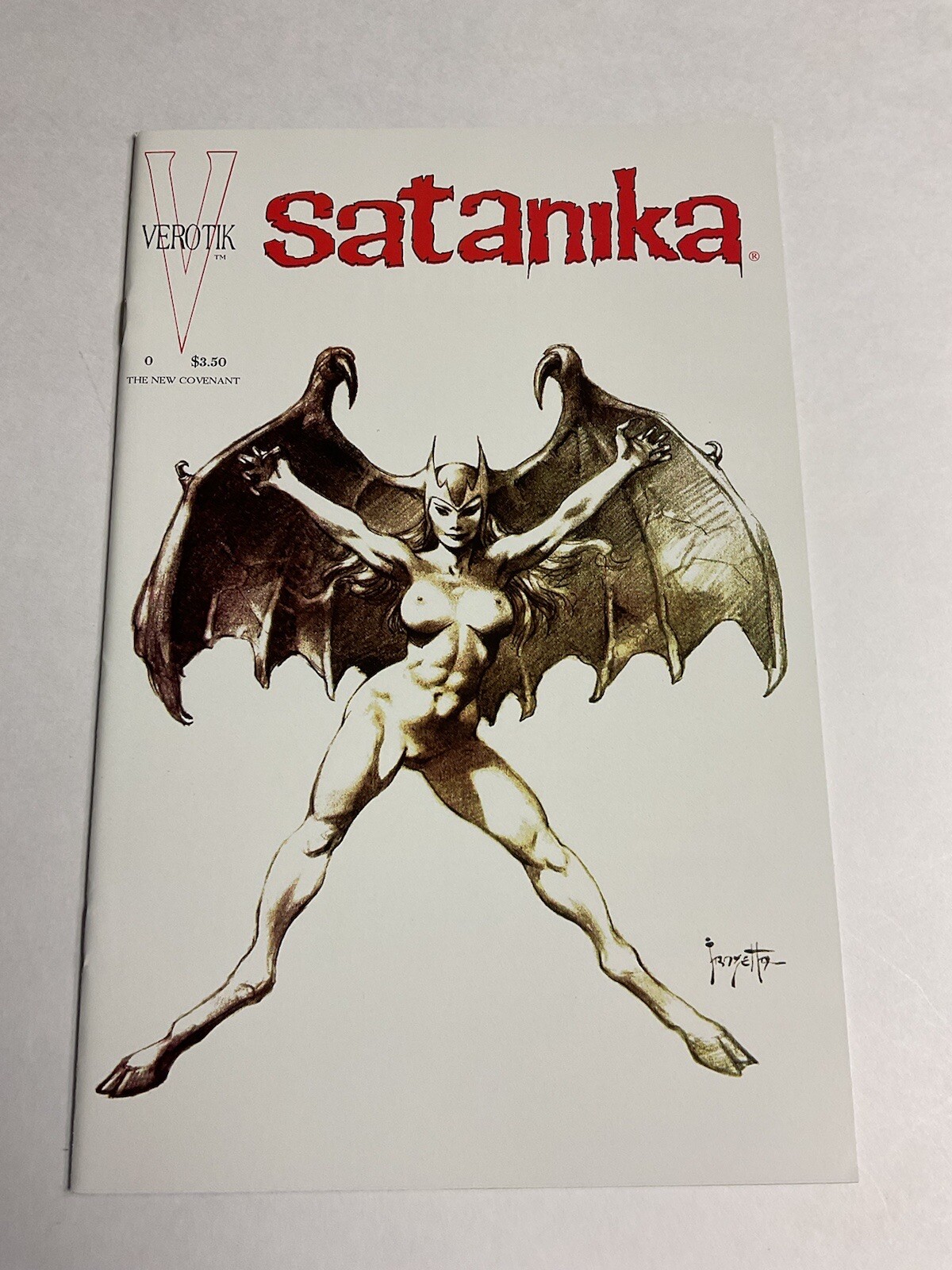 SATANIKA 0, 1ST VEROTIK PRINTING 1995, FRAZETTA COVER, NM- 9.2 ~ NEVER READ SATANIKA 0, 1ST VEROTIK PRINTING 1995, FRAZETTA COVER, NM- 9.2 ~ NEVER READ