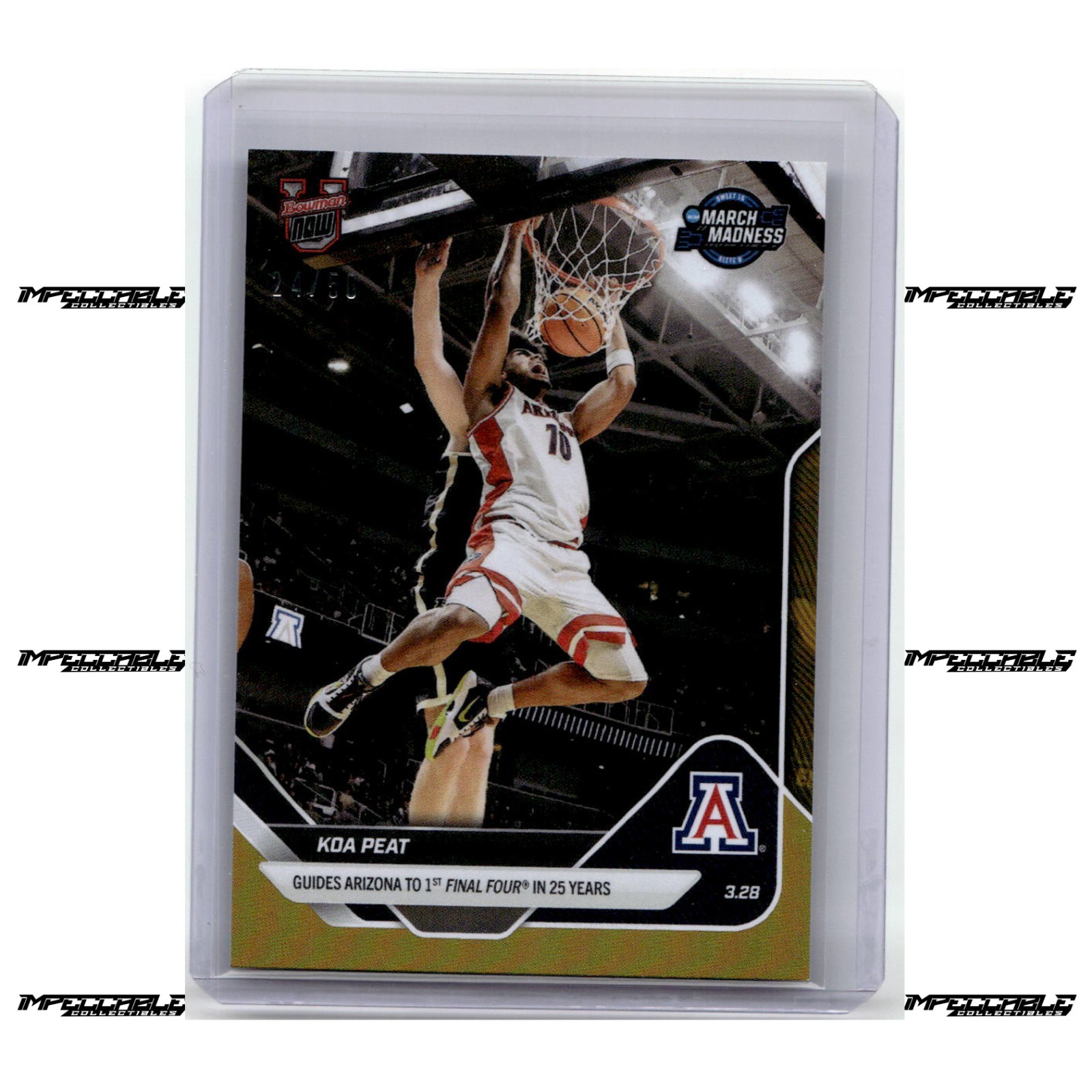 2025-26 Bowman U Now - Gold #117 Koa Peat Rookie /50 Final Four 2025-26 Bowman U Now - Gold #117 Koa Peat Rookie /50 Final Four