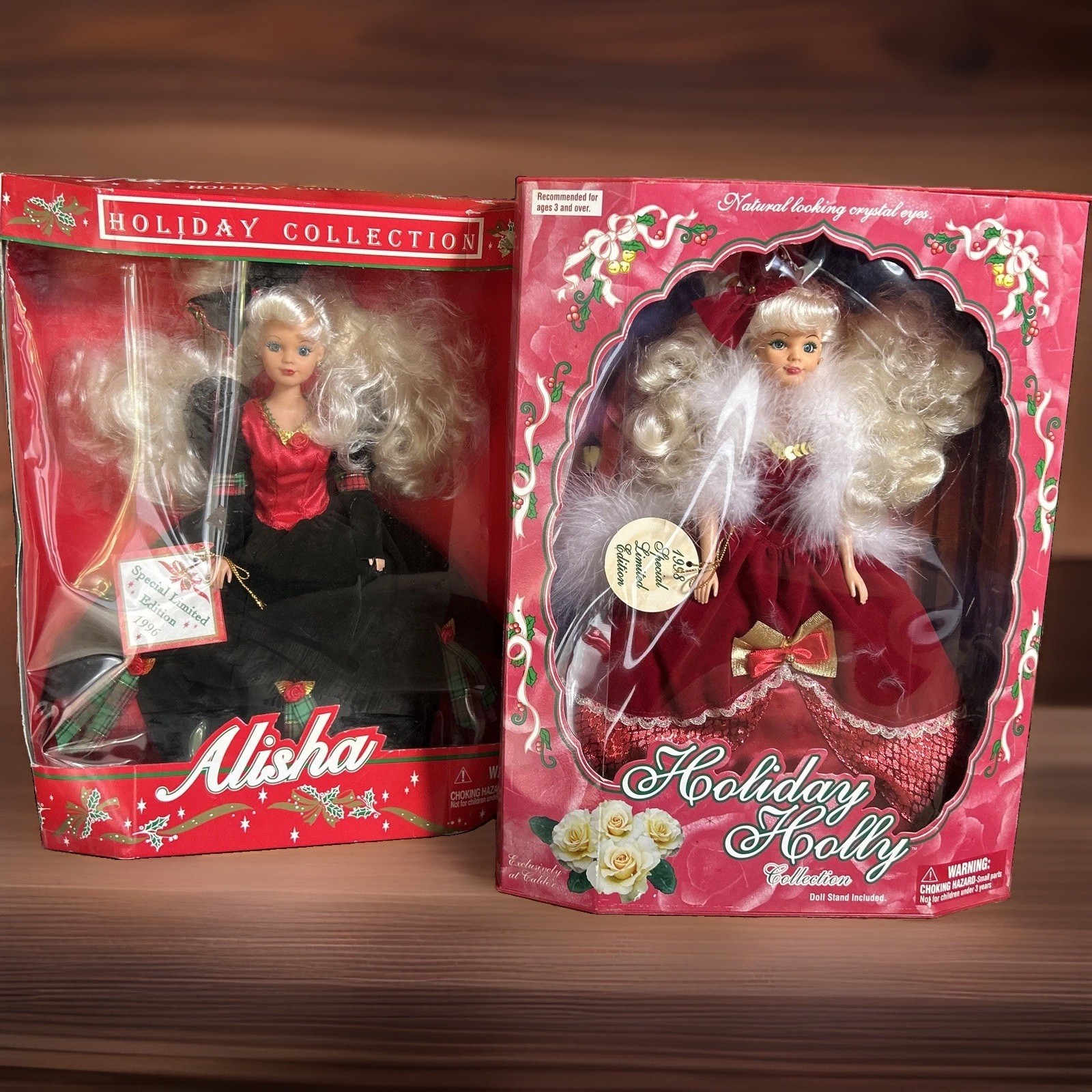 Vtg 90s Holiday Fashion Doll Lot Alisha JPI & Holiday Holly Jakks Pacific NIB Vtg 90s Holiday Fashion Doll Lot Alisha JPI & Holiday Holly Jakks Pacific NIB