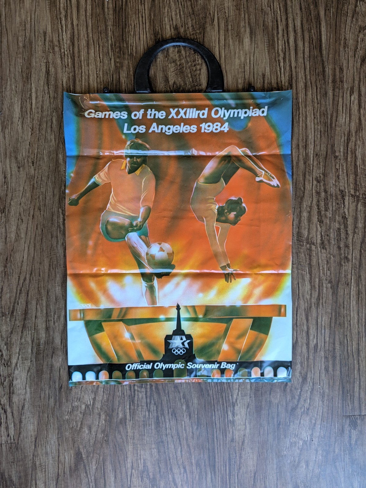 1984 US LA OLYMPIC VINTAGE OFFICIAL SOUVENIR PLASTIC BAG XXIII OLYMPICS L.A 1984 US LA OLYMPIC VINTAGE OFFICIAL SOUVENIR PLASTIC BAG XXIII OLYMPICS L.A