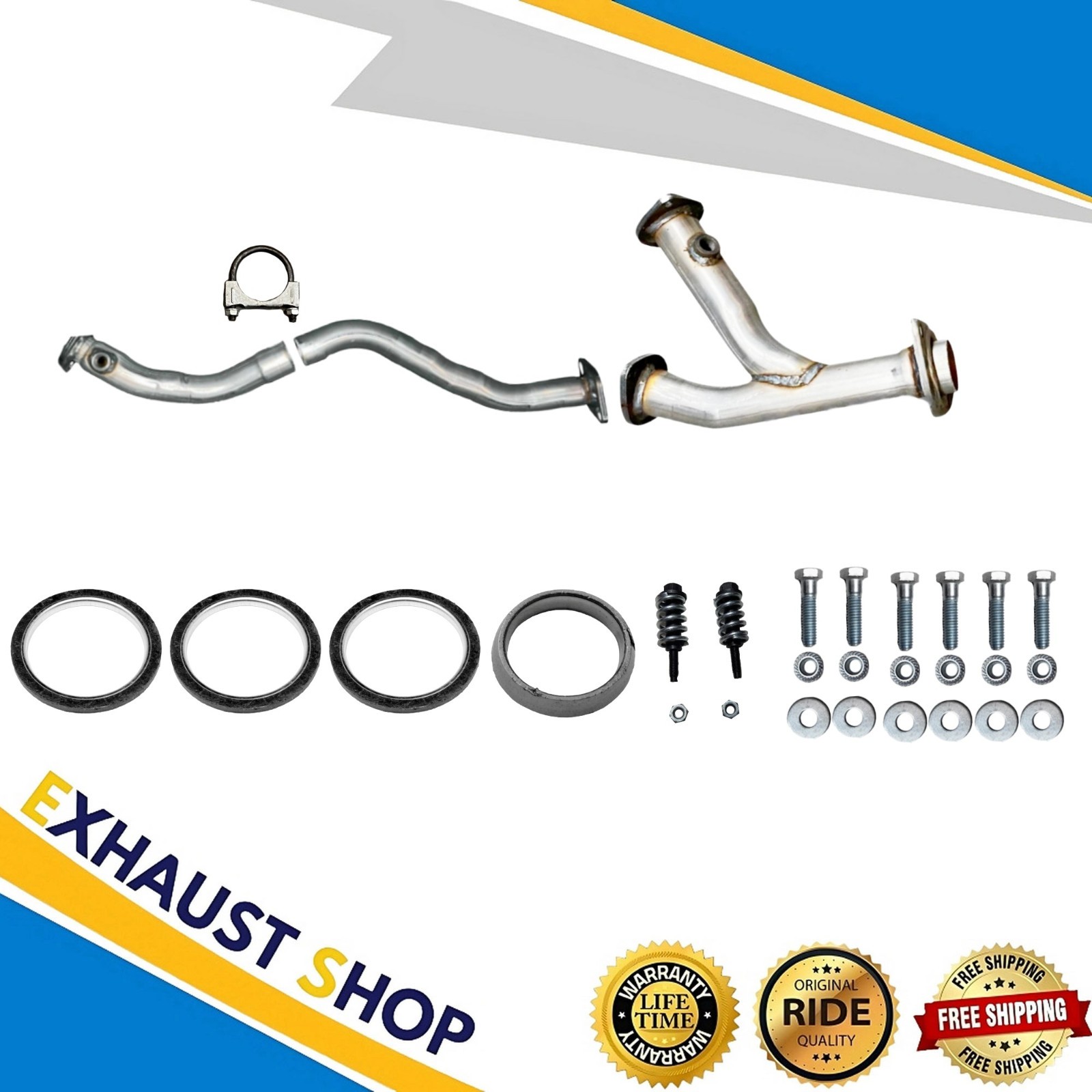 Front exhaust Pipe + Y-pipe For 2008-2013 Toyota Highlander 3.5L Base|Lim.|SE