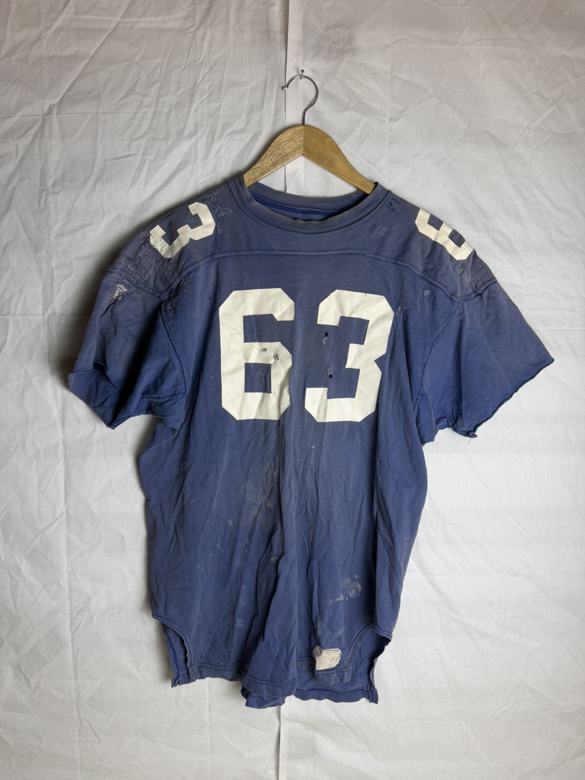 Vintage Men\'s Russell Southern Embroidered short Sleeve Football Jersey 50s 60s