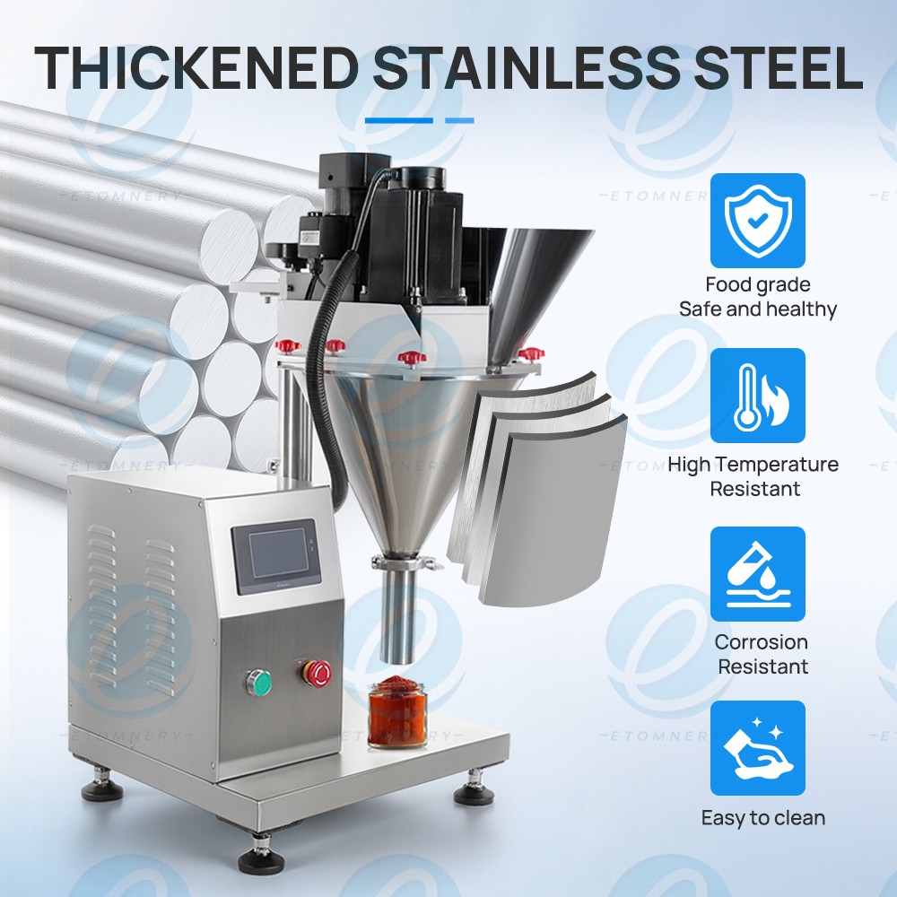 5-1000g Electric High Precision Flour Filling Machine Auger Weighing Filler 15L