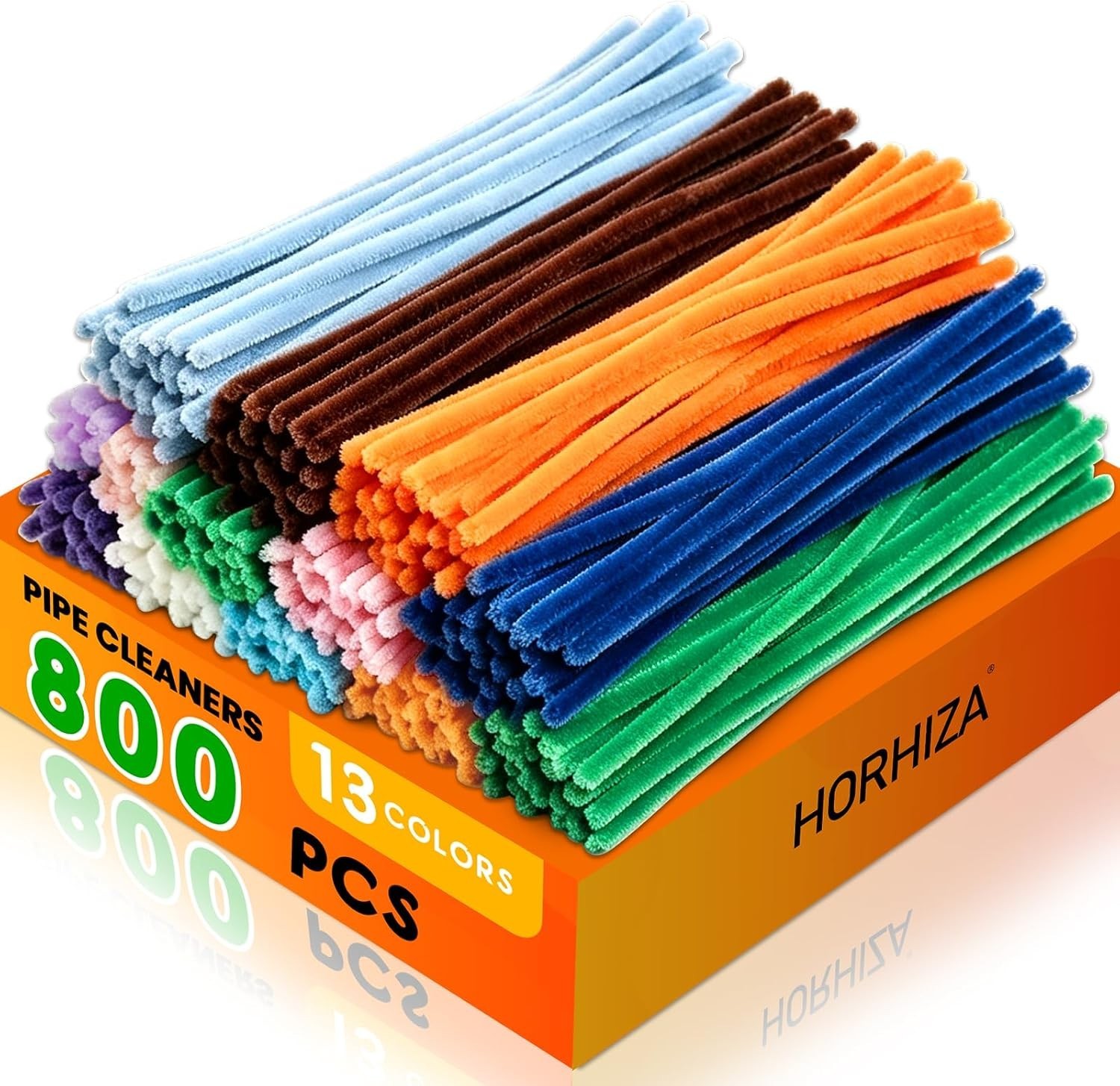 800 PCS 13 Colors Pipe Cleaners | Pipe Cleaners Bulk for Crafts, Multi-Color Ch 800 PCS 13 Colors Pipe Cleaners | Pipe Cleaners Bulk for Crafts, Multi-Color Ch