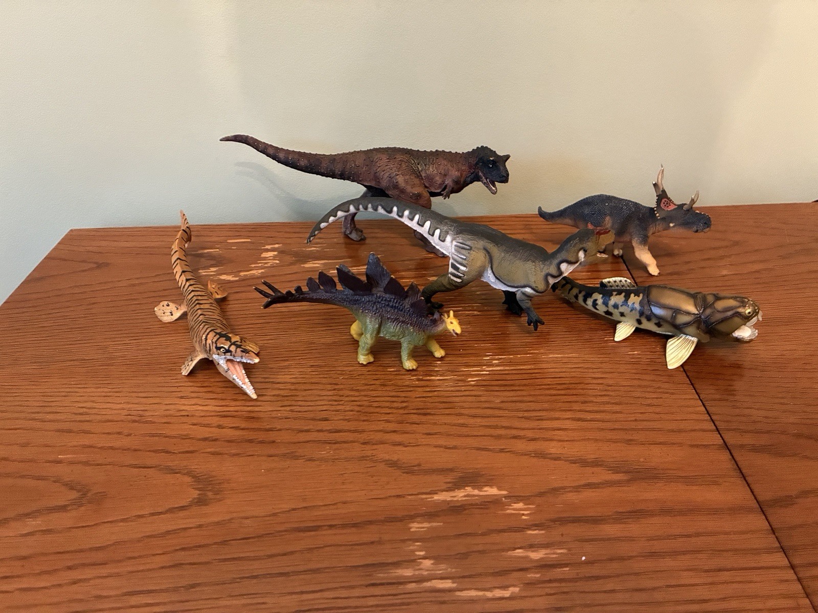 Lot of  Safari Limited Dinosaur Toys - one custom 