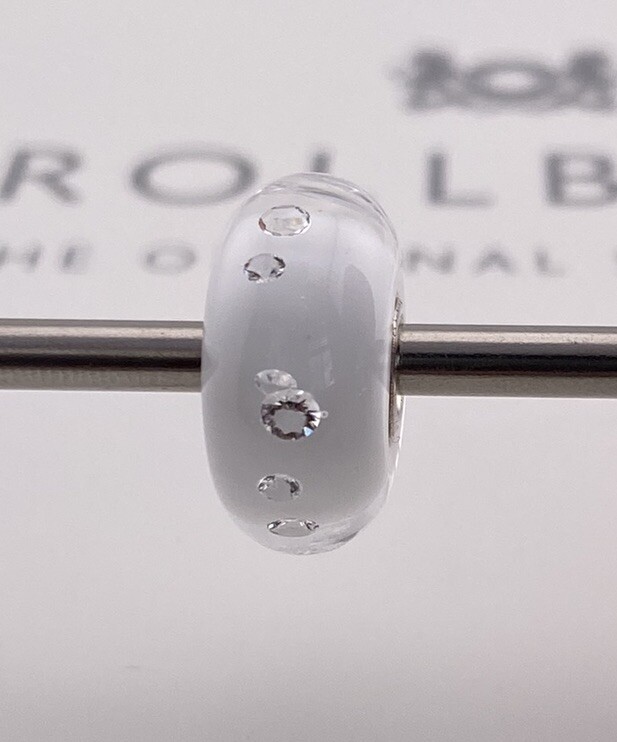 Trollbeads The Diamond Bead White Trollbeads The Diamond Bead White