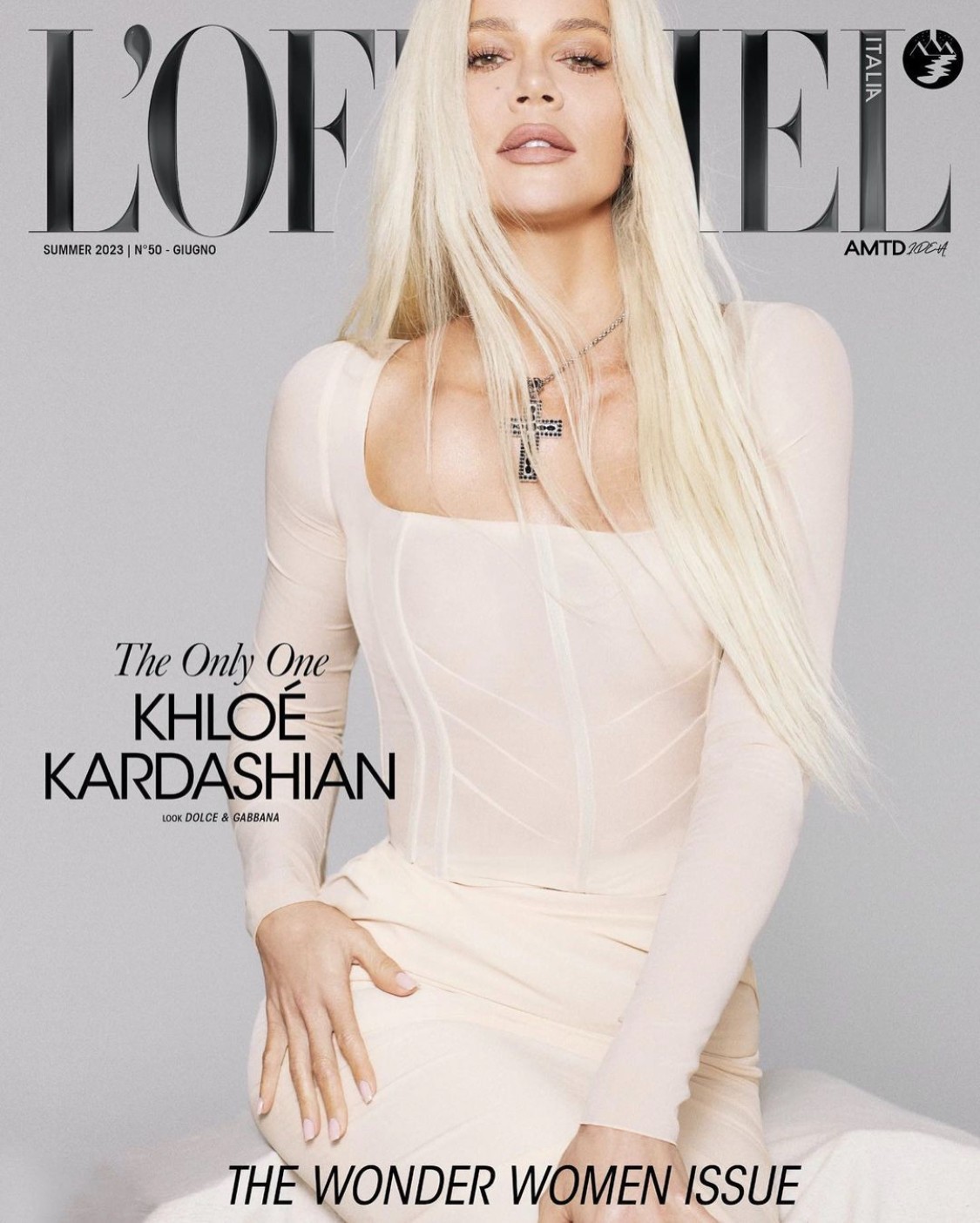 KHLOE KARDASHIAN L'OFFICIEL ITALIA Magazine Summer 2023 BRAND NEW