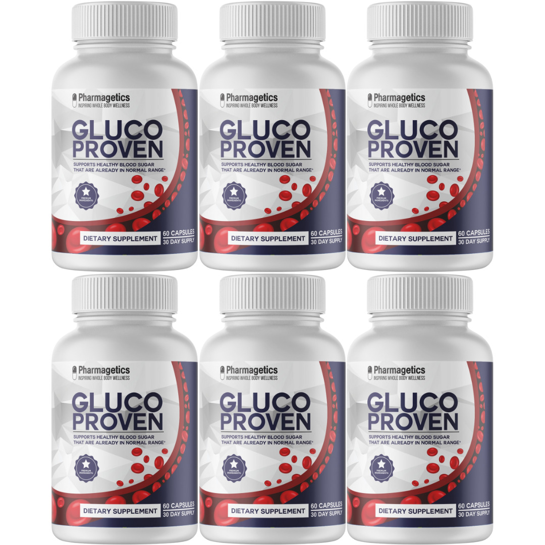 Gluco Proven, Blood Sugar Formula - 6 Bottles 