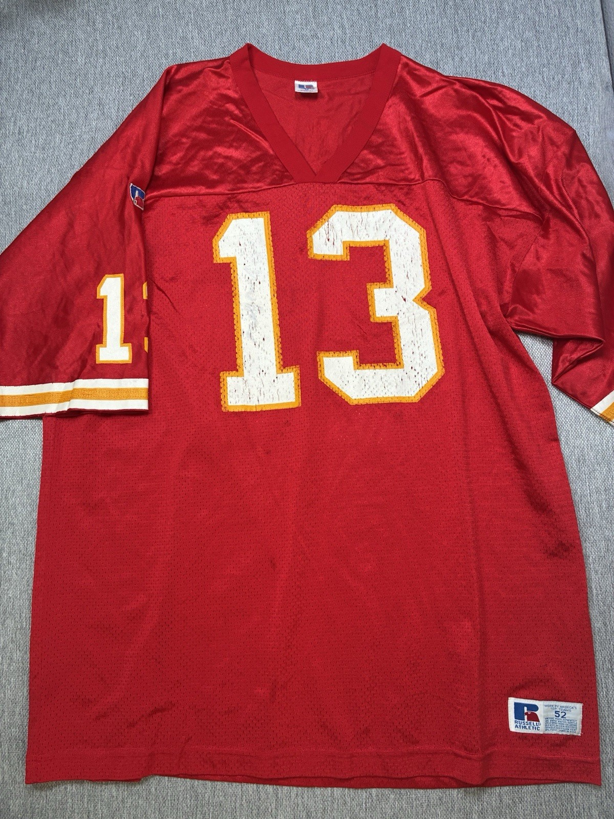 Vintage Chiefs Russell Athletic Red Steve Bono #13 Football Jersey Size 52 (i) Vintage Chiefs Russell Athletic Red Steve Bono #13 Football Jersey Size 52 (i)