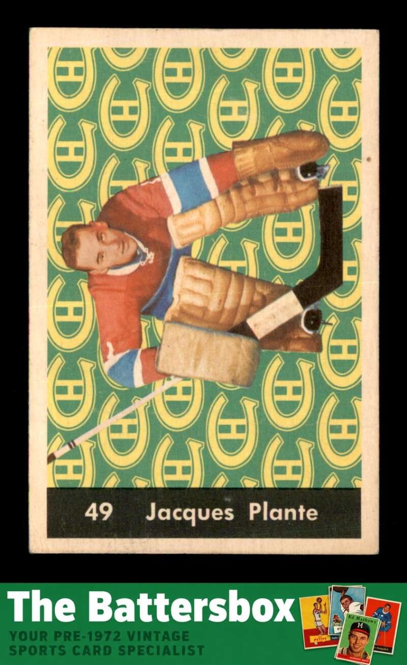 1961 Parkhurst #49 Jacques Plante   VG X3810358