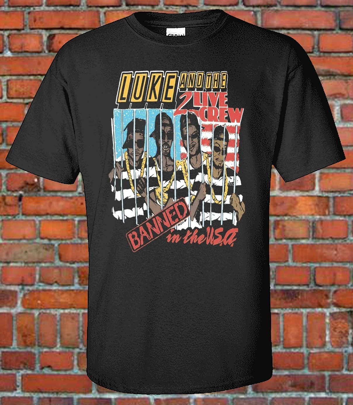 Vintage Recreated - Luke - Banned - Bootleg Tee - Graphic T-Shirt