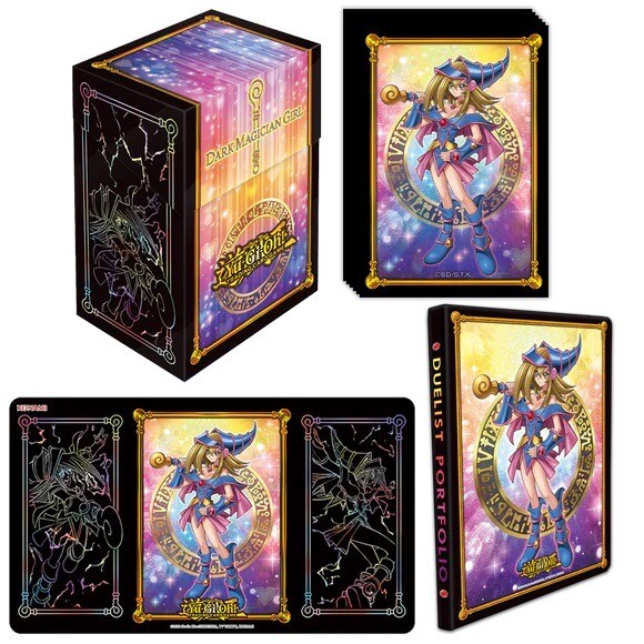 Yugioh DARK MAGICIAN GIRL Accessories Bundles Playmat Binder Sleeves + Box NEW