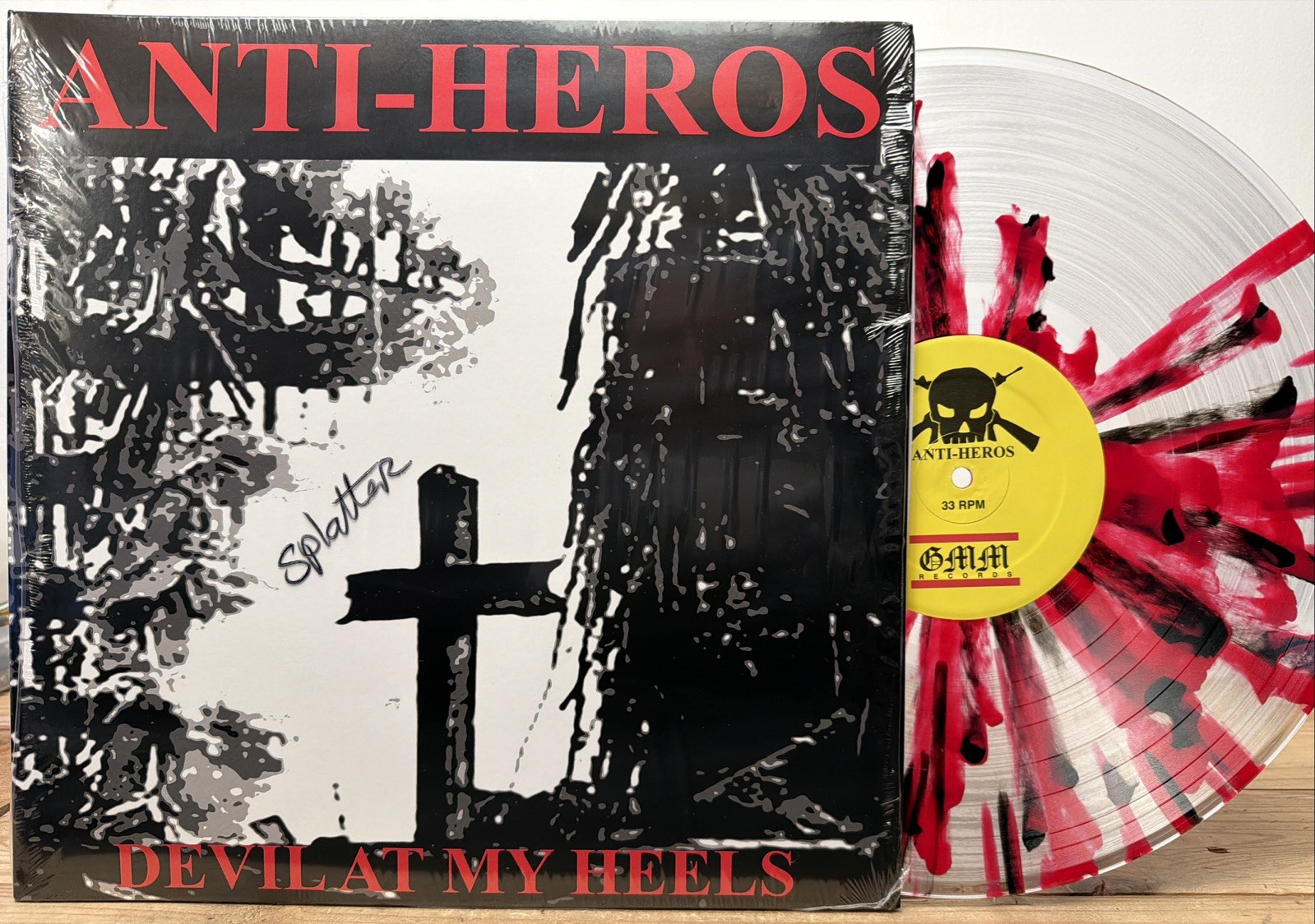 ANTI-HEROS Devil At My Heels LP Forced Reality Bruisers Moonstomp SPLATTER NEW