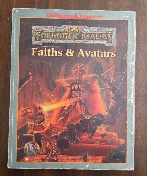 AD&D 2E TSR Forgotten Realms Faiths & Avatars 9516 AD&D 2E TSR Forgotten Realms Faiths & Avatars 9516