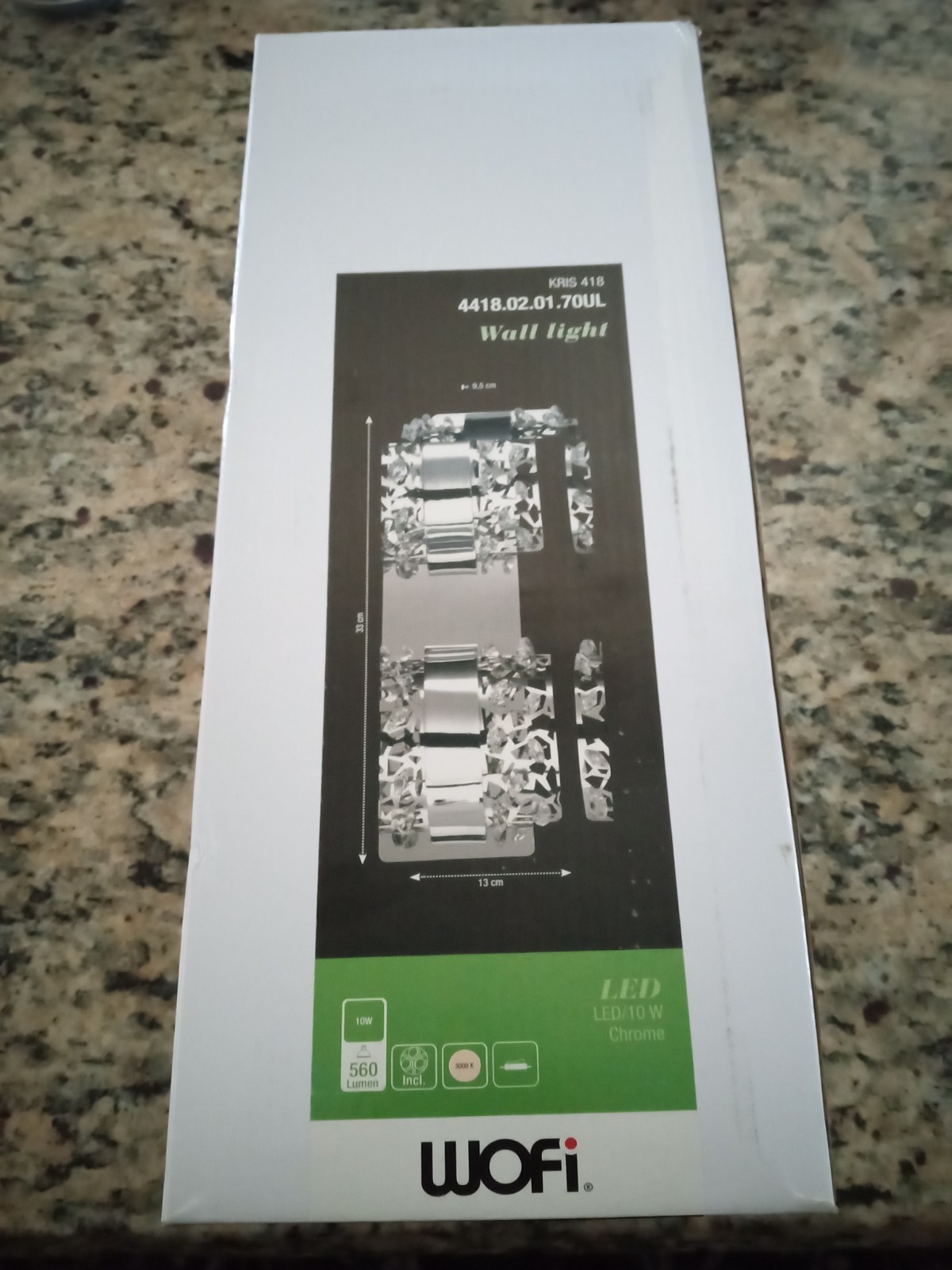 STUNNING NIB Lumimania Wofi Chrome LED Hampton Wall Sconce STUNNING NIB Lumimania Wofi Chrome LED Hampton Wall Sconce