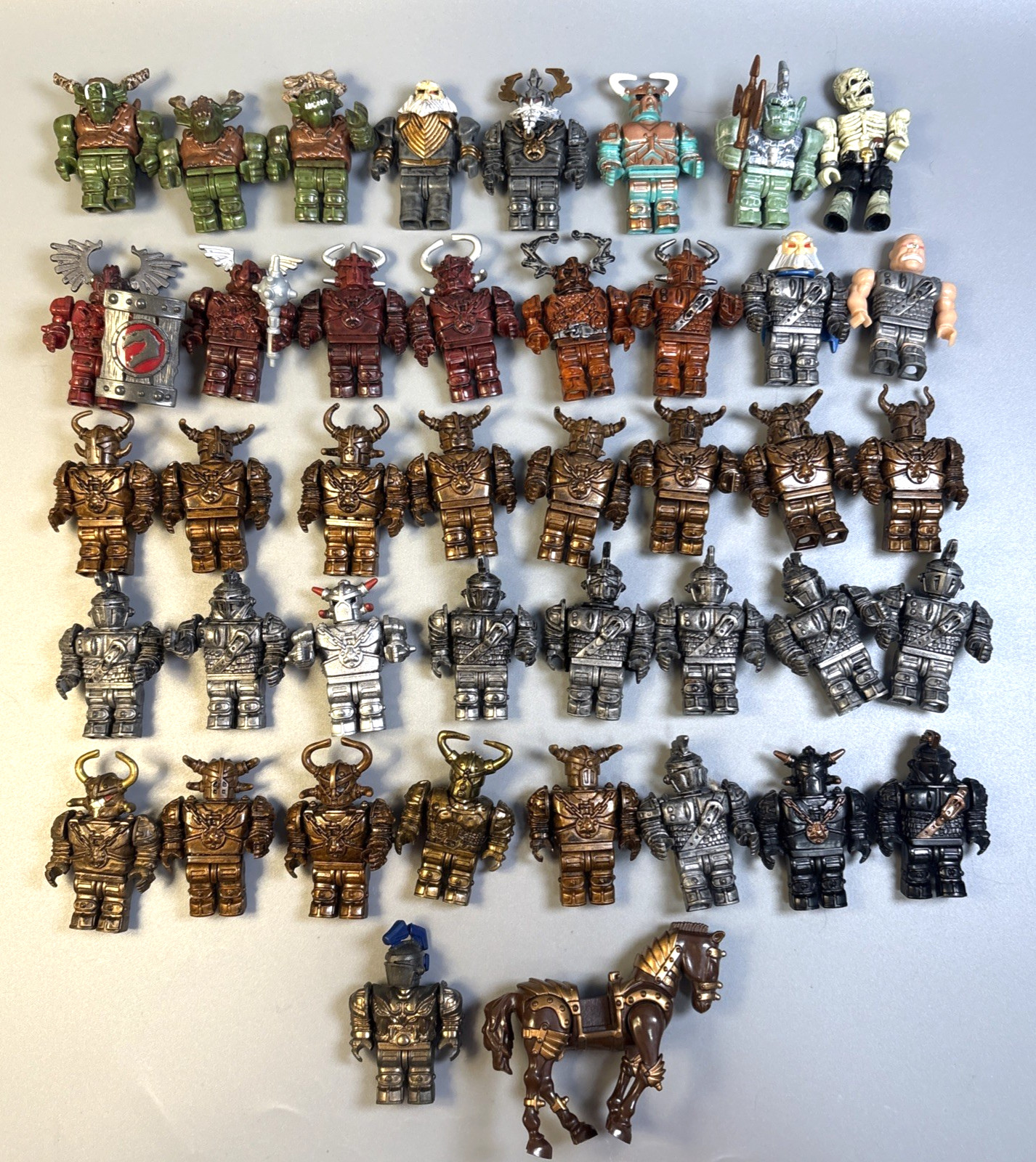 Mega Bloks Dragons Krystal Wars Minifigure Lot 42 Knights Orcs Skeleton Horse Mega Bloks Dragons Krystal Wars Minifigure Lot 42 Knights Orcs Skeleton Horse