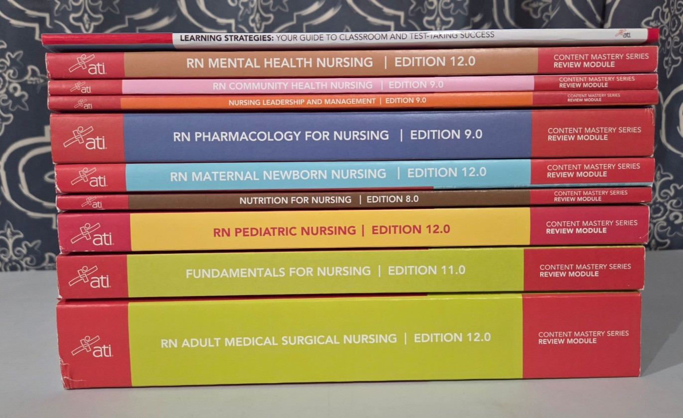 ATI RN Nursing Books COMPLETE SET Student Box: 10 Books 2023 Edition ATI RN Nursing Books COMPLETE SET Student Box: 10 Books 2023 Edition