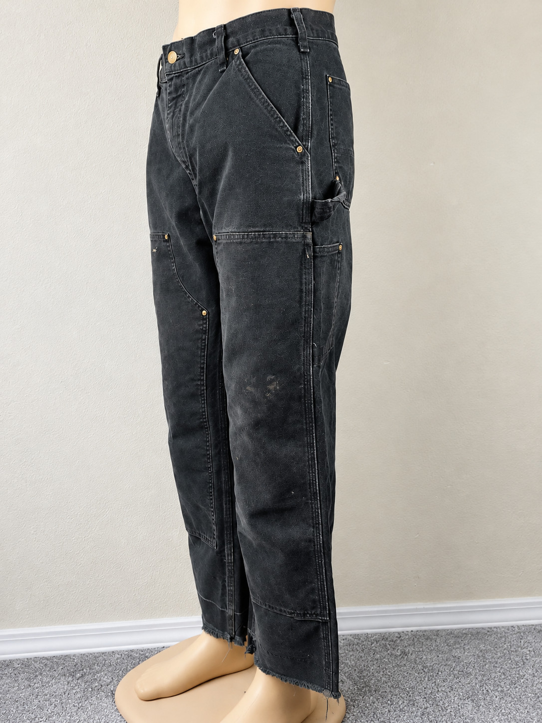 Vintage Carhartt B01 Double Knee Pants 34x34 Faded BlackBlue Distressed Workwear Vintage Carhartt B01 Double Knee Pants 34x34 Faded BlackBlue Distressed Workwear