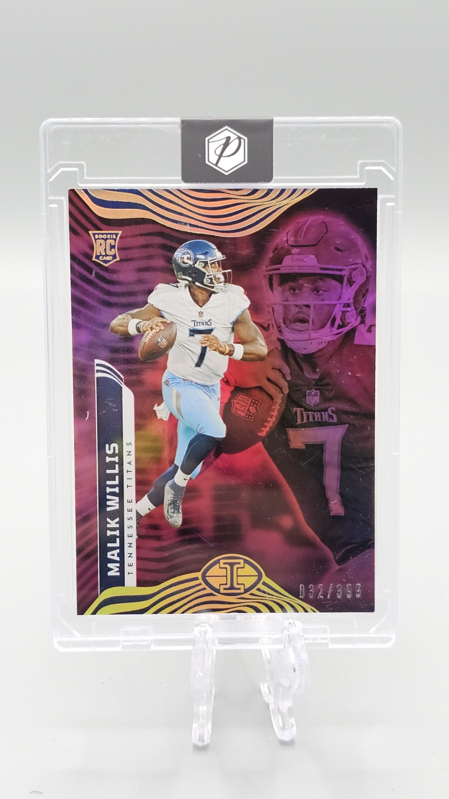 2022 Panini Illusions - Malik Willis #97 Trophy Collection Pink /399 (RC) 2022 Panini Illusions - Malik Willis #97 Trophy Collection Pink /399 (RC)
