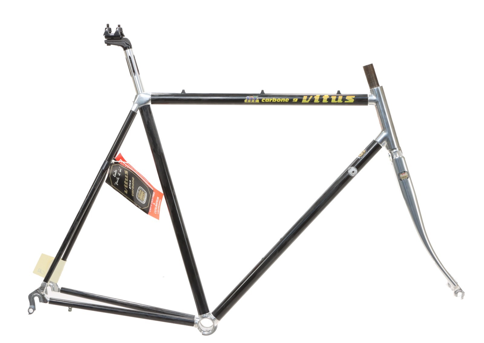 Vitus Carbone 9 Carbon/Alu Frameset 56cm France 1980s NEW w/Seatpost/ Tags NOS Vitus Carbone 9 Carbon/Alu Frameset 56cm France 1980s NEW w/Seatpost/ Tags NOS