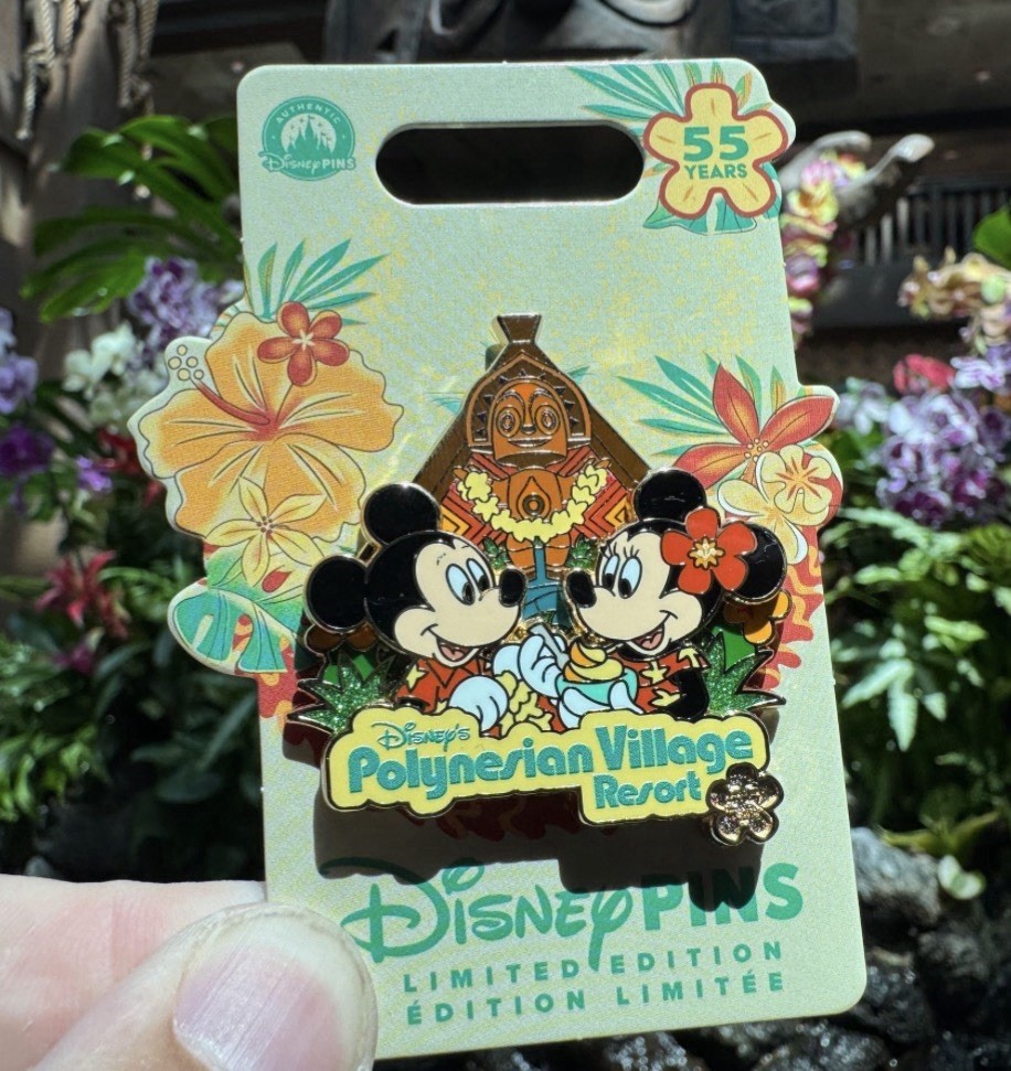 2026 Disney Parks Polynesian Resort 55th Anniversary Mickey Minnie LE Pin 2026 Disney Parks Polynesian Resort 55th Anniversary Mickey Minnie LE Pin