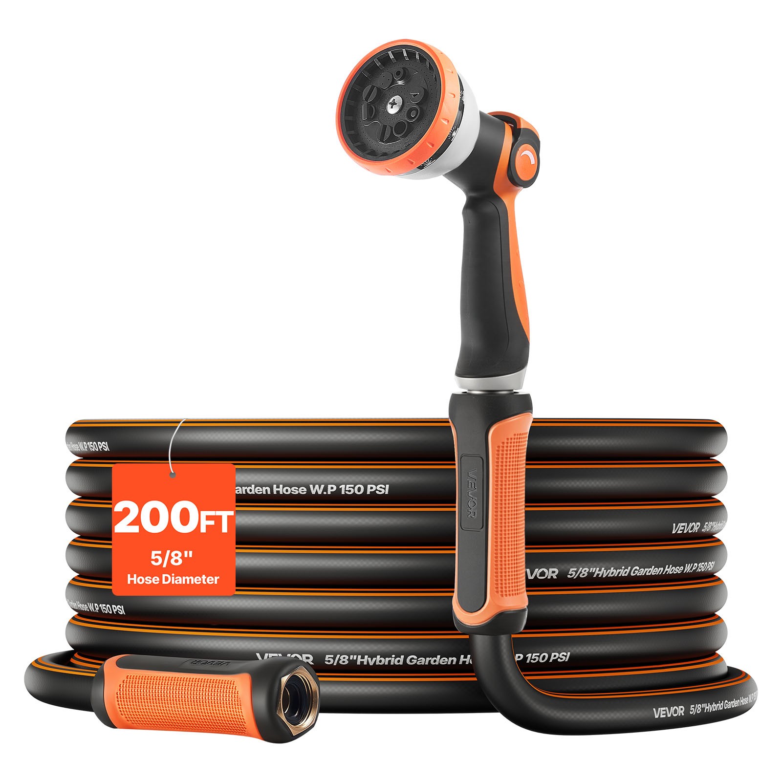 VEVOR Garden Hose 200ft 5/8\