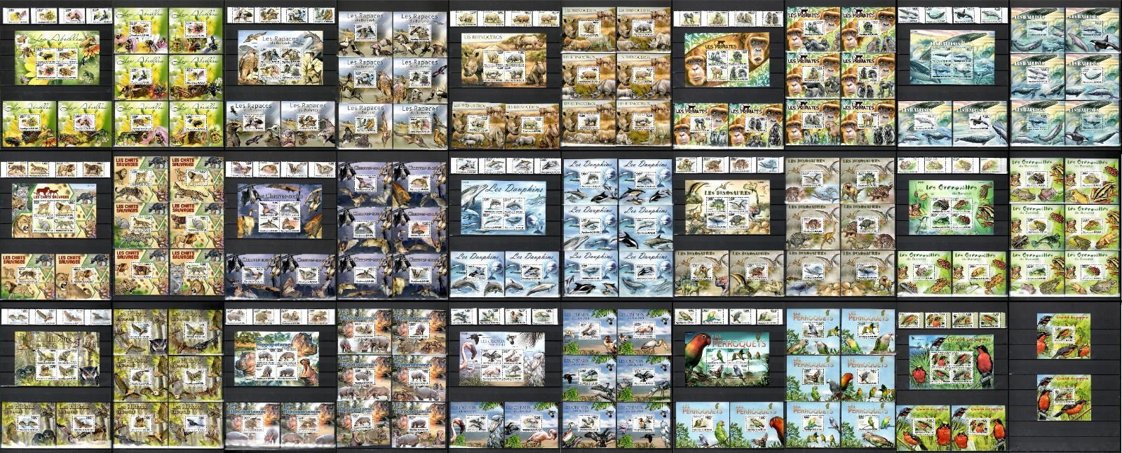 AFRICAN ANIMALS - Burundi collection 15 sets and 131 souvenir sheets MNH #CNA450