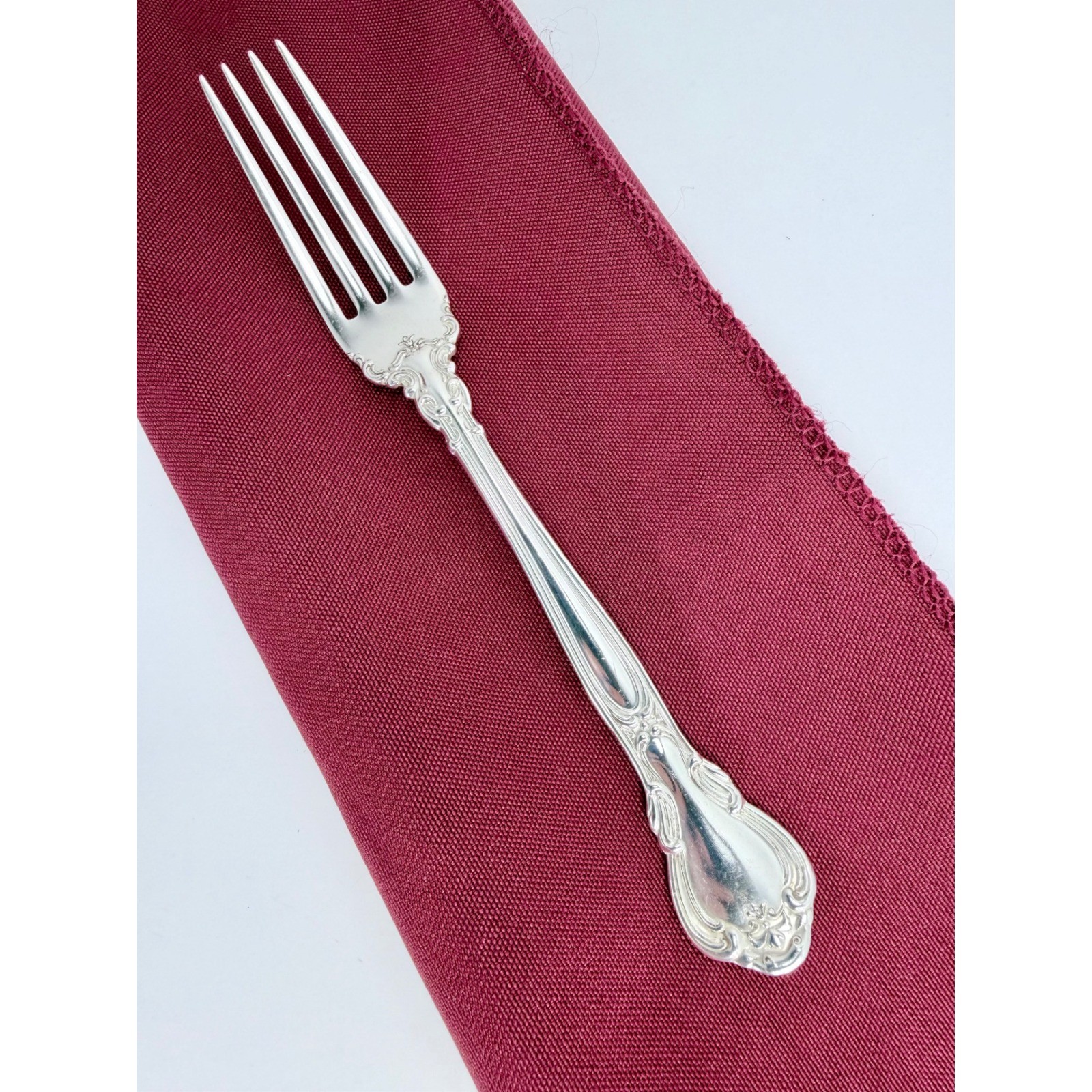 Gorham Chantilly Sterling Silver Regular Fork 7\ Gorham Chantilly Sterling Silver Regular Fork 7\