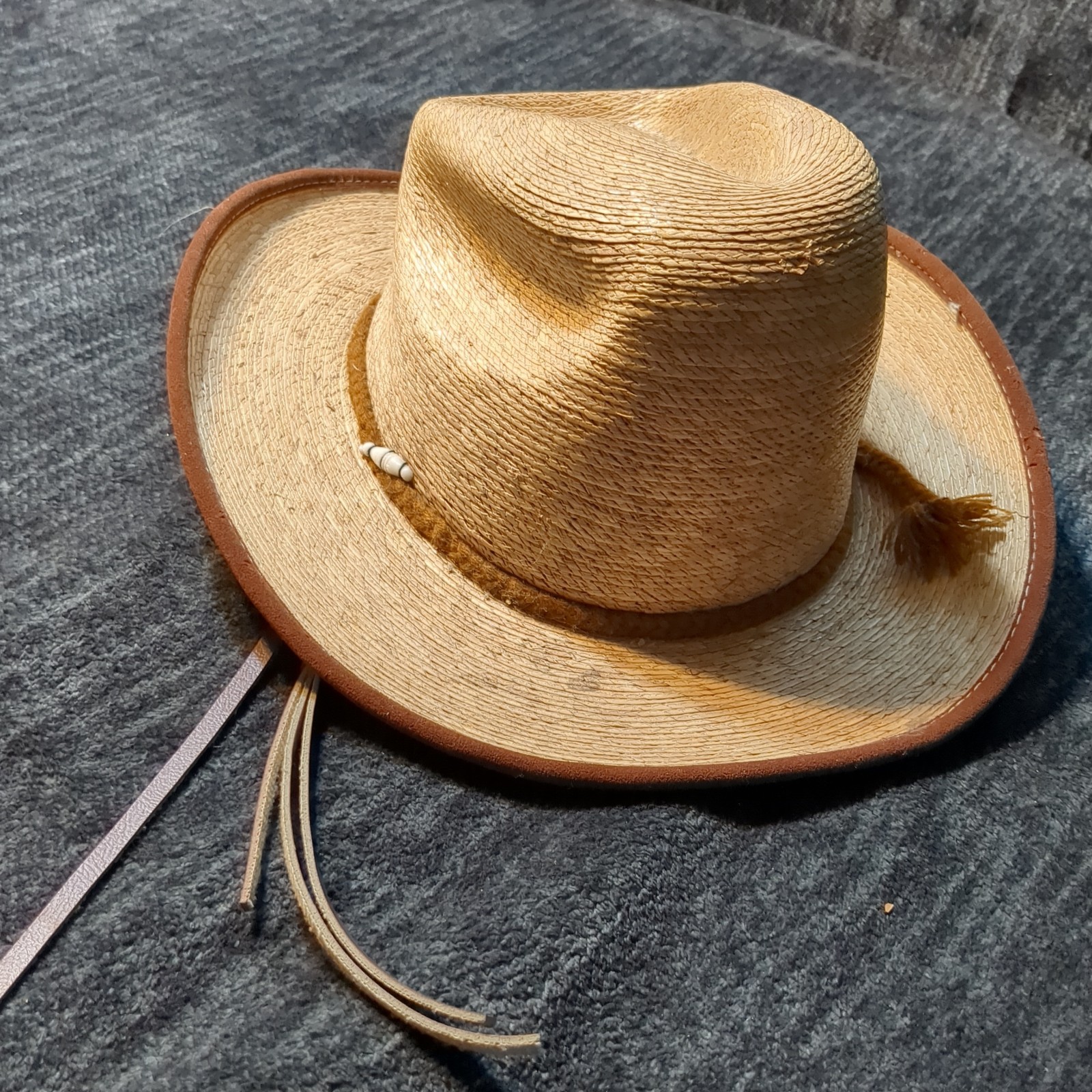 Rare Vintage FidePal Sahuayo Mexico Straw Cowboy Hat Size 52 US 6 1/2 Handmade Rare Vintage FidePal Sahuayo Mexico Straw Cowboy Hat Size 52 US 6 1/2 Handmade