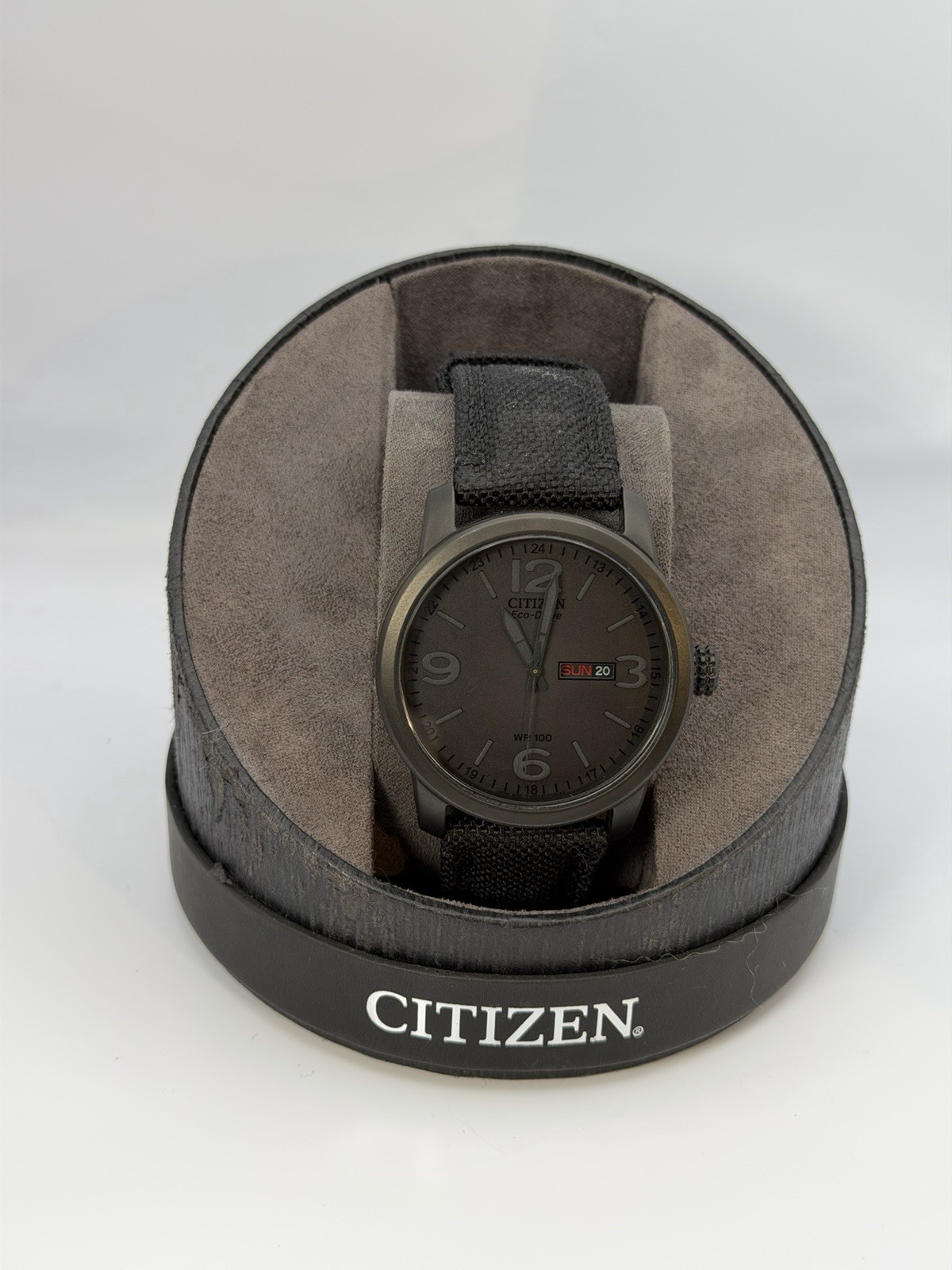 Citizen Eco-Drive BM8475-00F Wrist Watch Military Strap Unworn New Citizen Eco-Drive BM8475-00F Wrist Watch Military Strap Unworn New