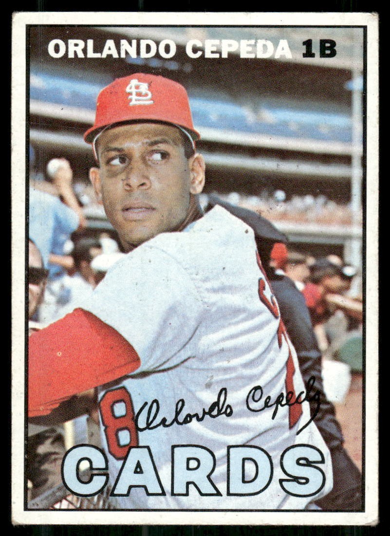 1967 Topps #20 Orlando Cepeda 1967 Topps #20 Orlando Cepeda