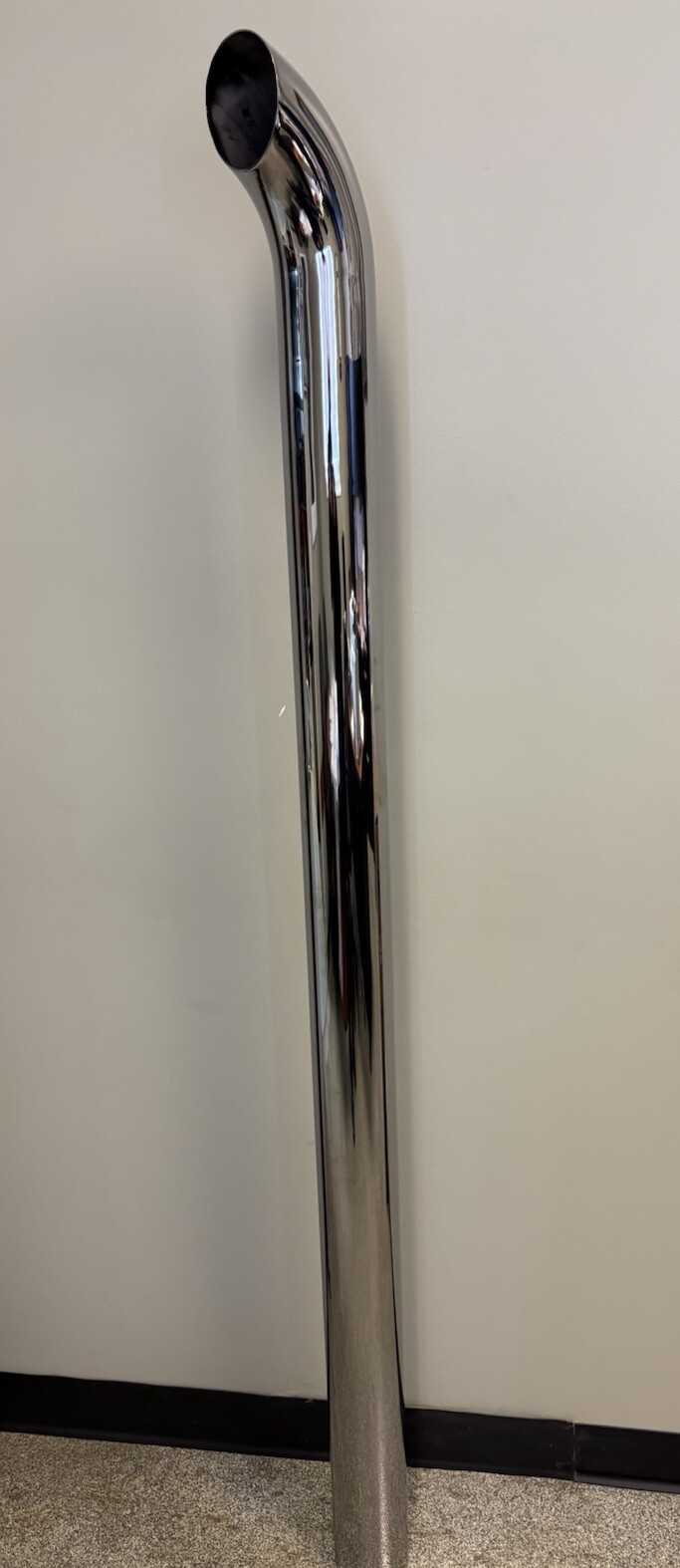 Chrome Stack 4 Inch Curved Pipe 4 Chrome Stack 4 Inch Curved Pipe 4