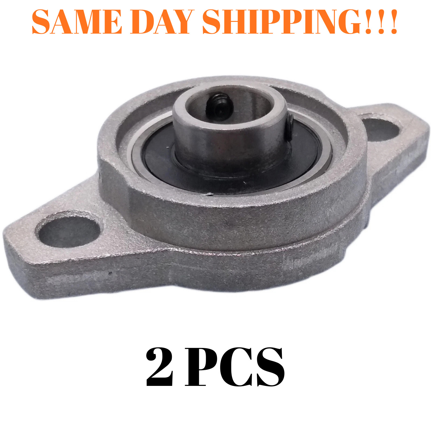 2 PCS 15mm KFL002 Pillow Block Bearing FL002 Flange Block Bearing 2 PCS 15mm KFL002 Pillow Block Bearing FL002 Flange Block Bearing