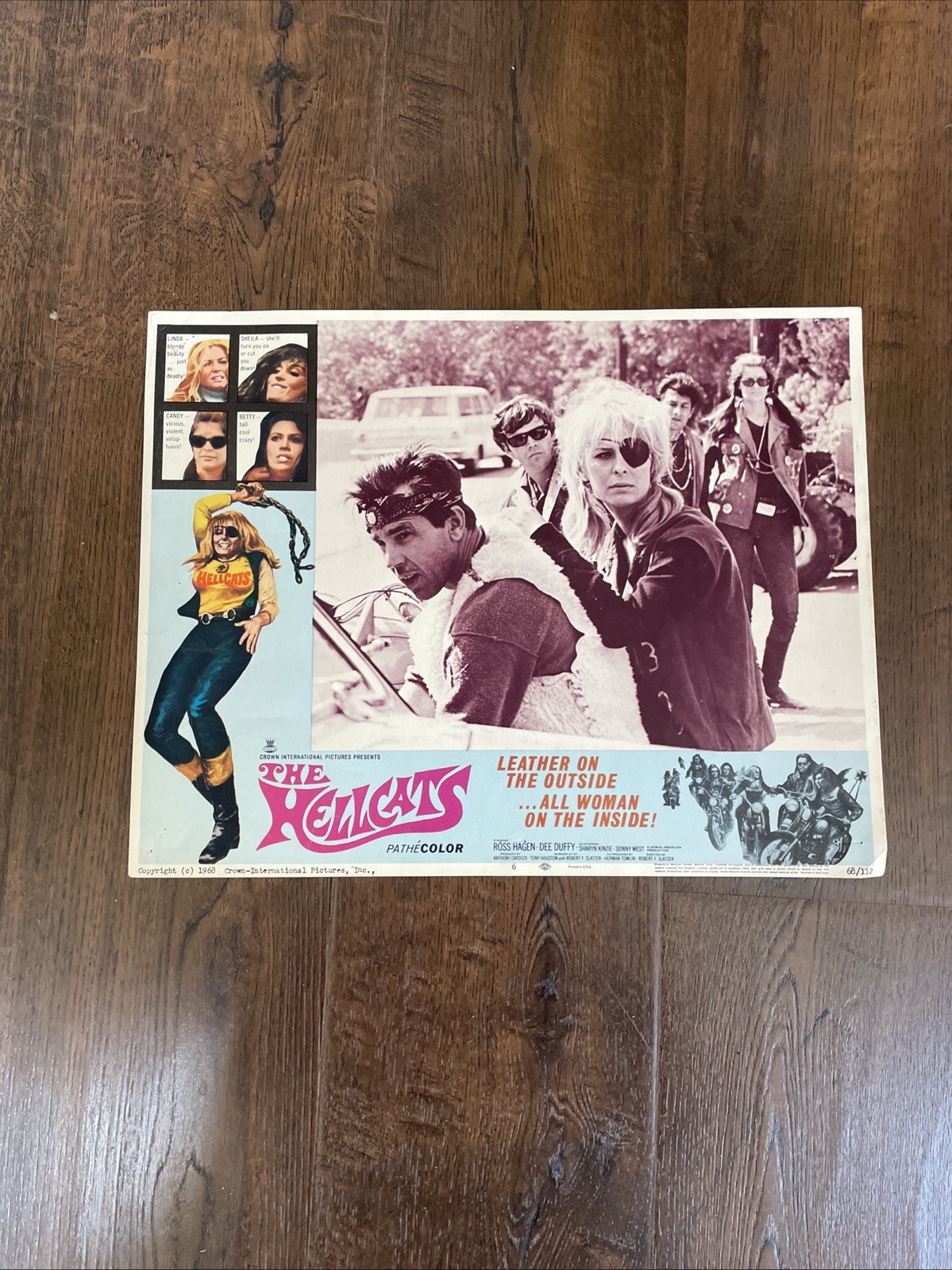 1968 The Hellcats Collectible Movie Lobby Card No.6; SBGR 1968 The Hellcats Collectible Movie Lobby Card No.6; SBGR