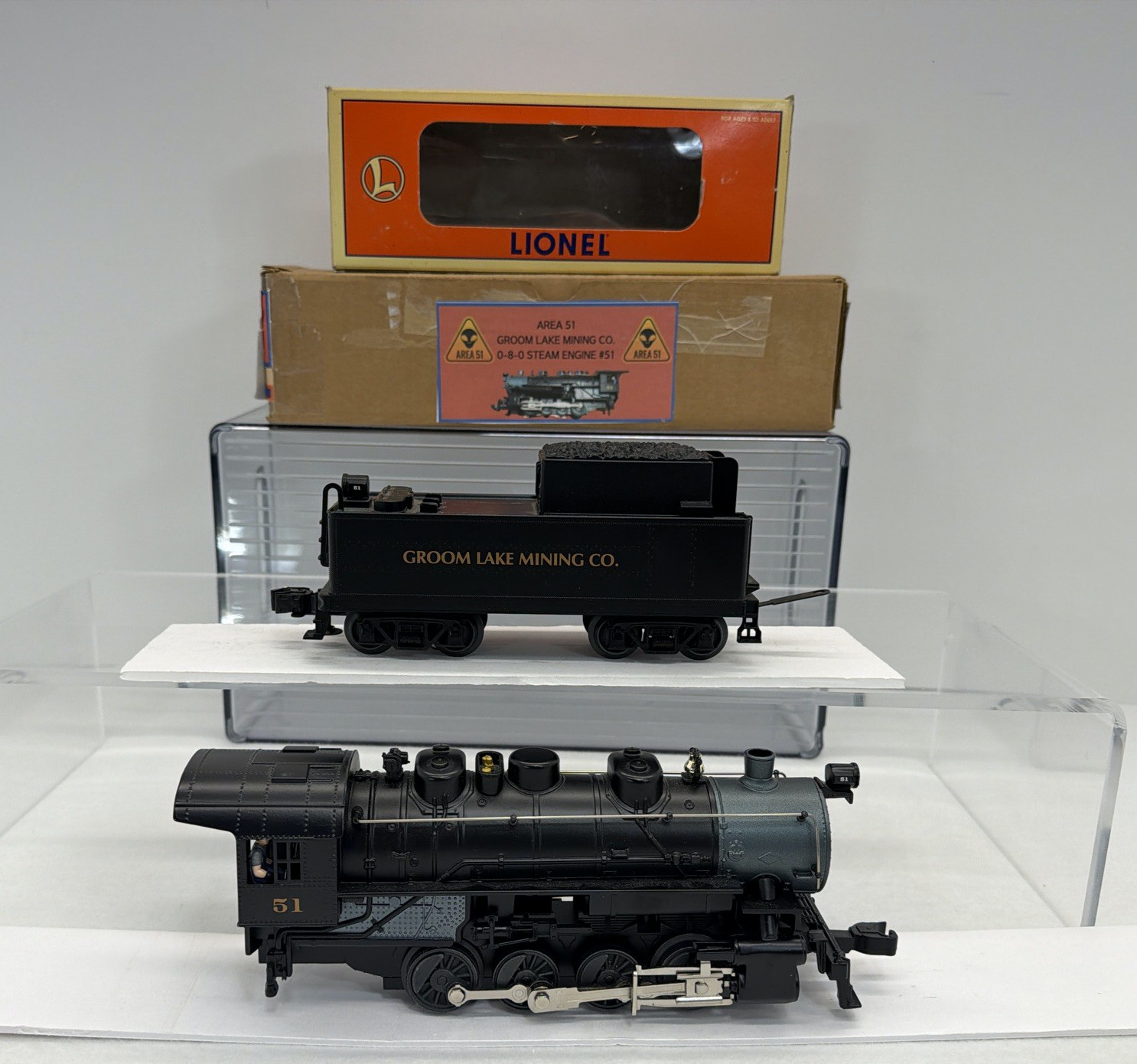 Lionel 6-30087 Groom Lake Area 51 0-8-0 Steam O Gauge Used #51 Conventional Lionel 6-30087 Groom Lake Area 51 0-8-0 Steam O Gauge Used #51 Conventional