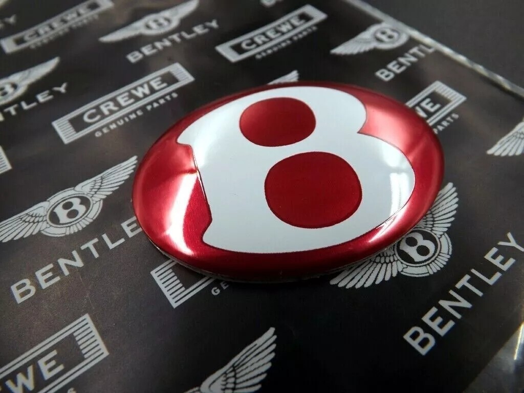 NEW Red Trunk B emblem badge Bentley Continental Gt Gtc & Flying Spur 2012 + NEW Red Trunk B emblem badge Bentley Continental Gt Gtc & Flying Spur 2012 +