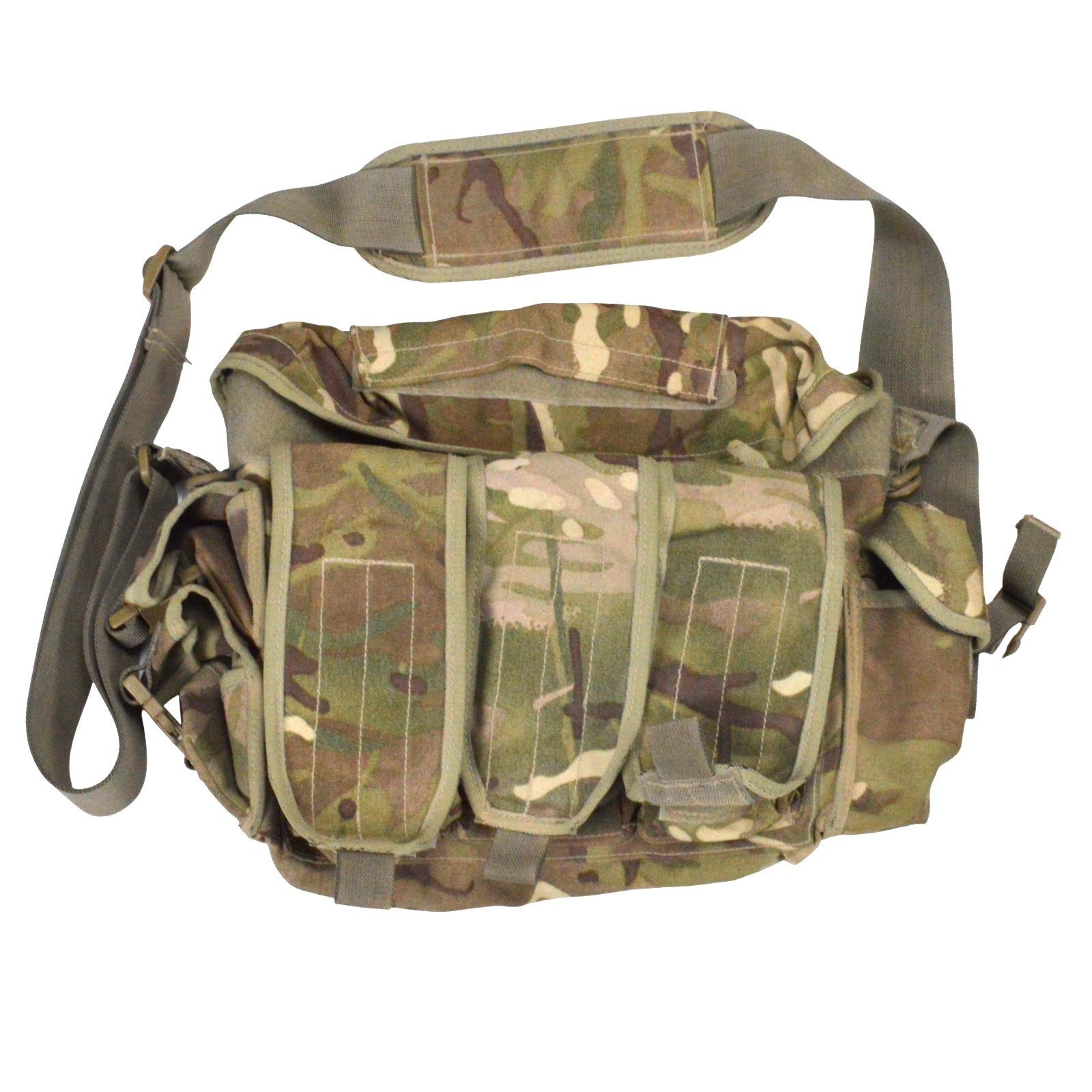 British Army MTP Camo Ammo Ammunition Grab Bag Genuine Shoulder Pack Strap