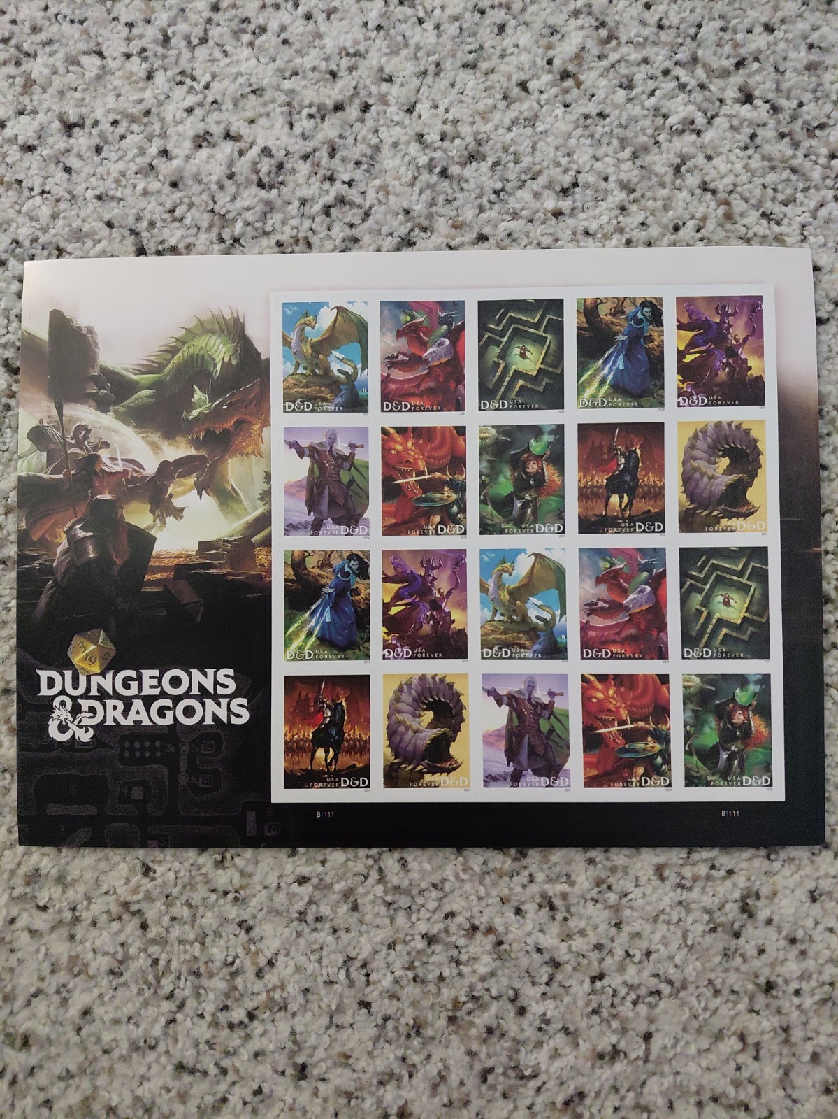 2023 USPS Dungeons And Dragons Forever Stamps - 20 Stamps - MNH 2023 USPS Dungeons And Dragons Forever Stamps - 20 Stamps - MNH