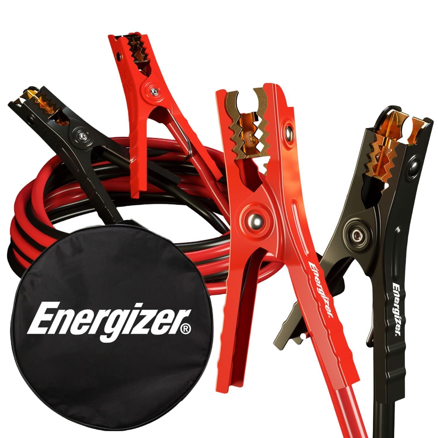 Heavy Duty 16ft Jumper Cables for Car Battery, Automotive Booster Cables with Ba