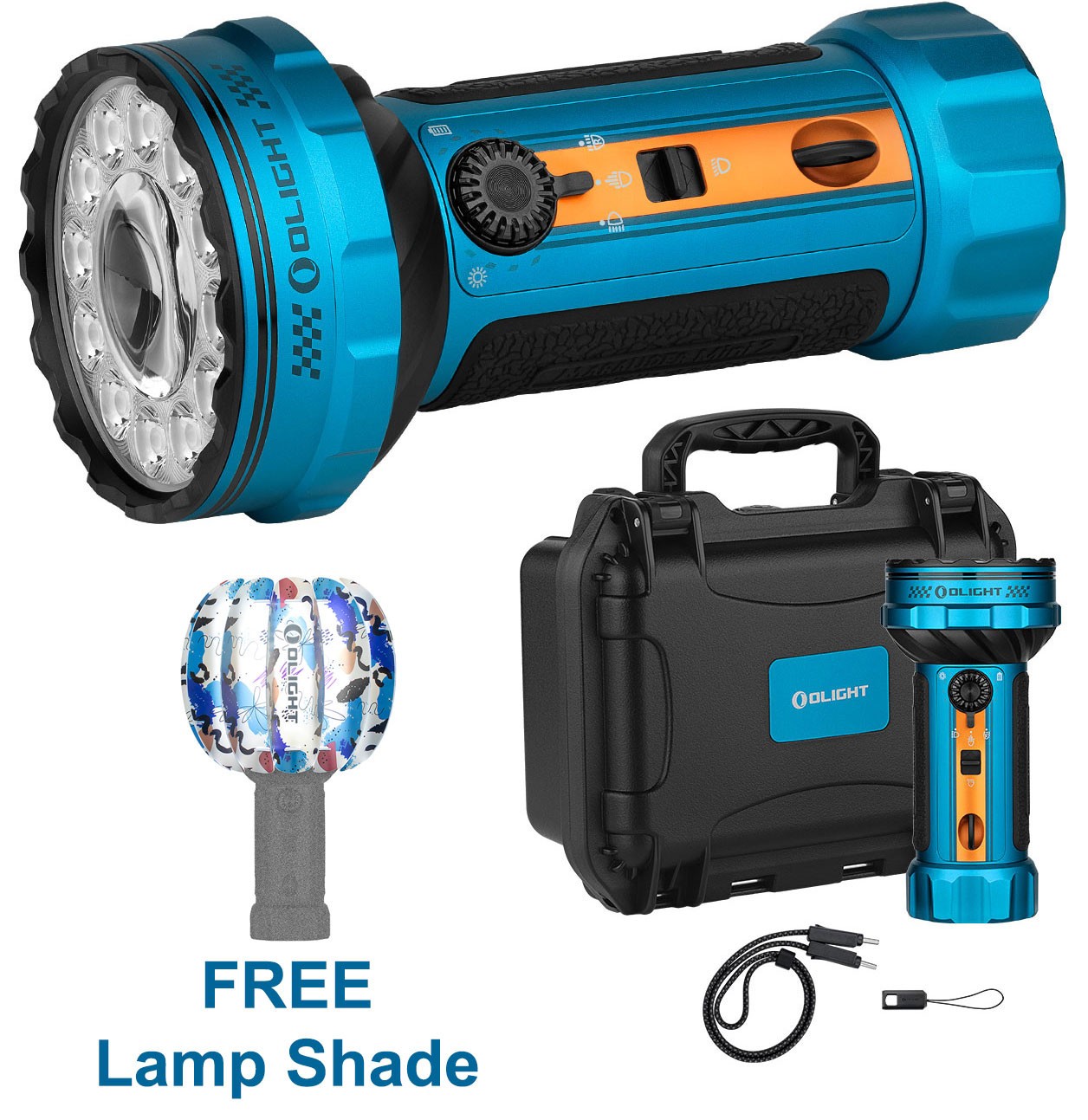 Olight Marauder Mini 2 Roadster Wide-Beam Flashlight, 10000 L, 750 M, FREE Shade Olight Marauder Mini 2 Roadster Wide-Beam Flashlight, 10000 L, 750 M, FREE Shade