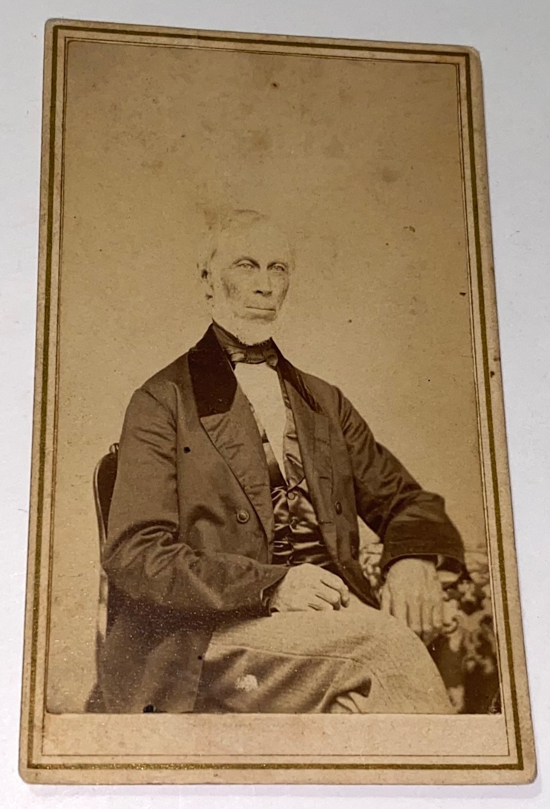 Rare Antique ID'd Son of Revolutionary War Surgeon Josiah Usher CT CDV Photo