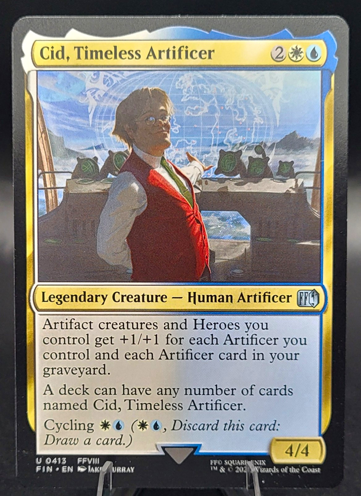 Wizards Of The Coast MTG Cid, Timeless Artificer (0413) Final Fantasy Regular