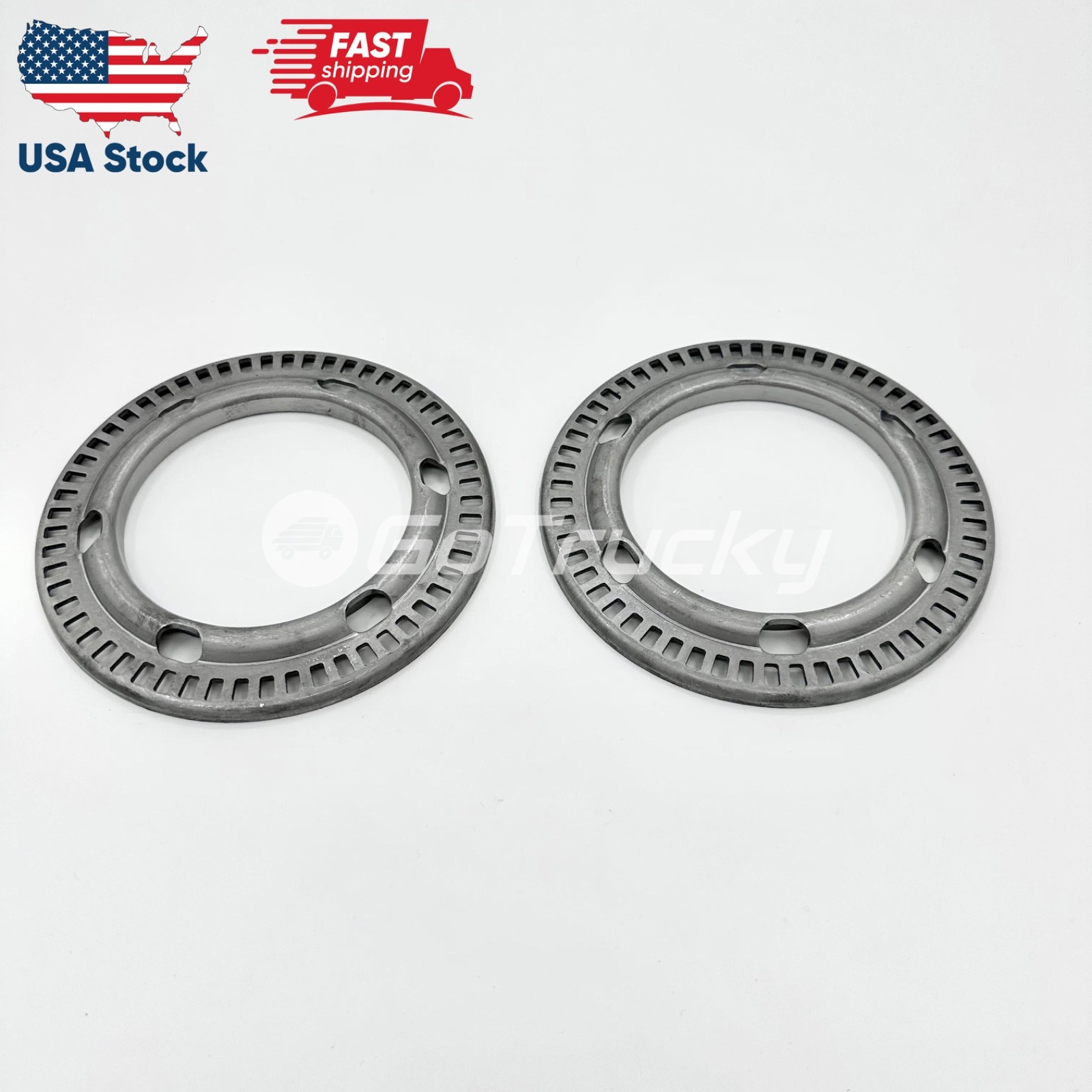 2x Rotor Sensor ABS Ring Front For ISUZU NRR NPR NPR-HD NQR 4JJ1 3.0L 4HE1 4.8L 