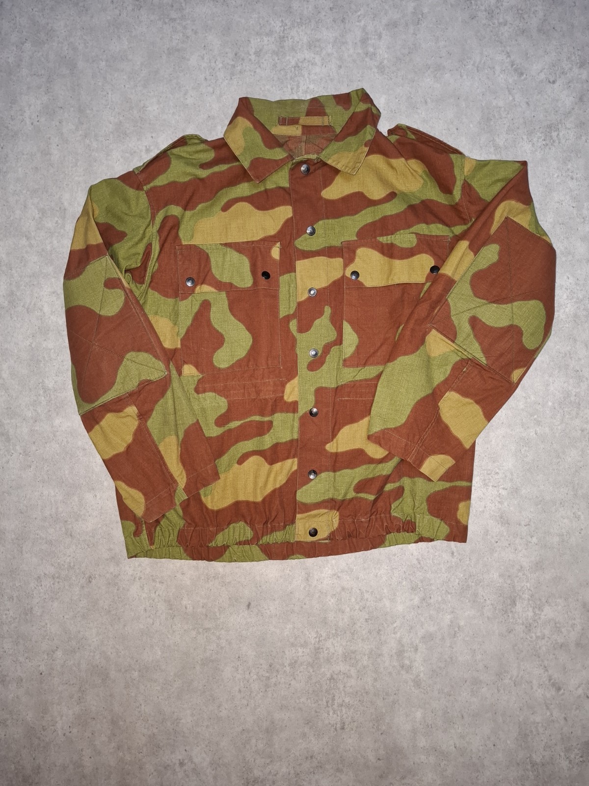 Vintage 70s 80s Camouflage Italian Military Jacket San Marco M Ref 201