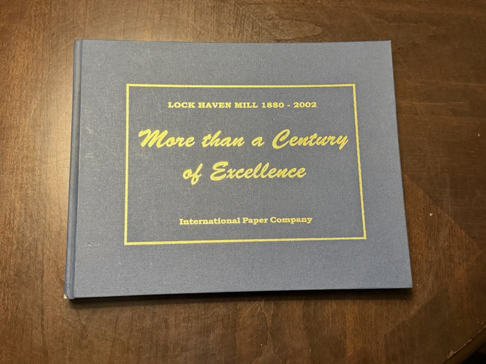2002 Lock Haven Mill History Book Hammermill Paper Dandy Wire Watermark Piece PA