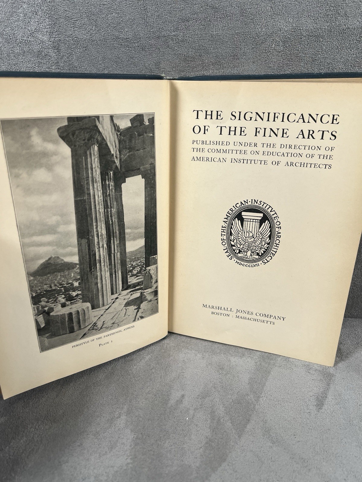 The Significance of the Fine Arts 1923 First Printing AIA Architecture 📖