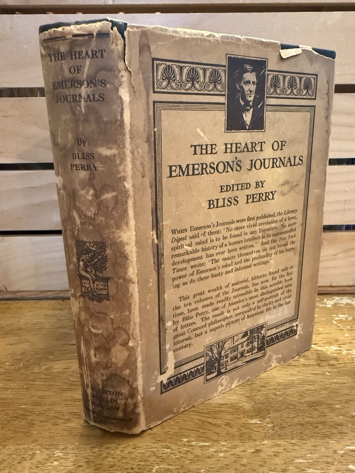 Vintage 1926 The Heart of Ralph Waldo Emerson\'s Journals HC DJ Bliss Perry Ed