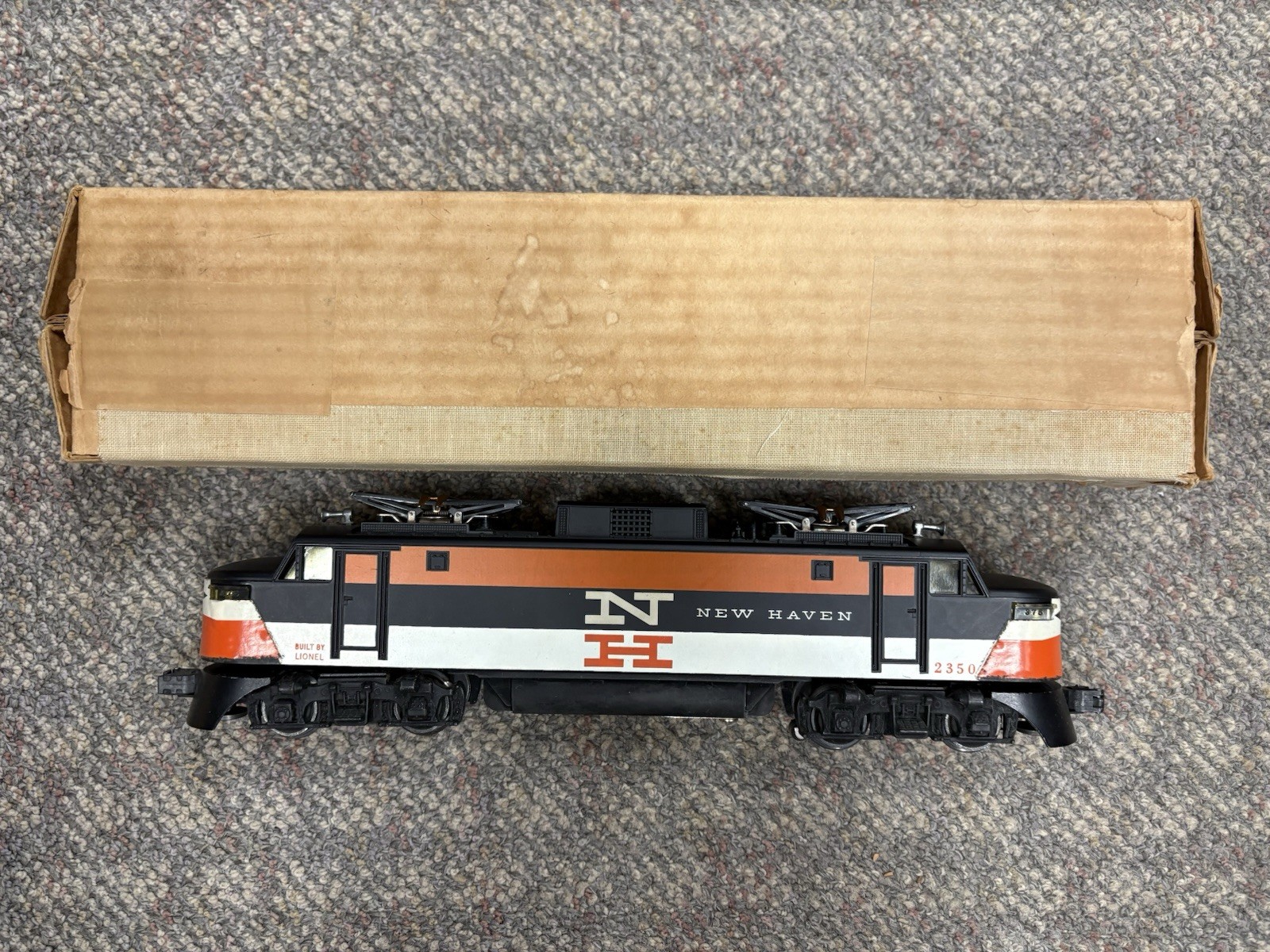 + Lionel Postwar O Gauge 2350 New Haven EP-5 Electric Locomotive w/ Box & Instru